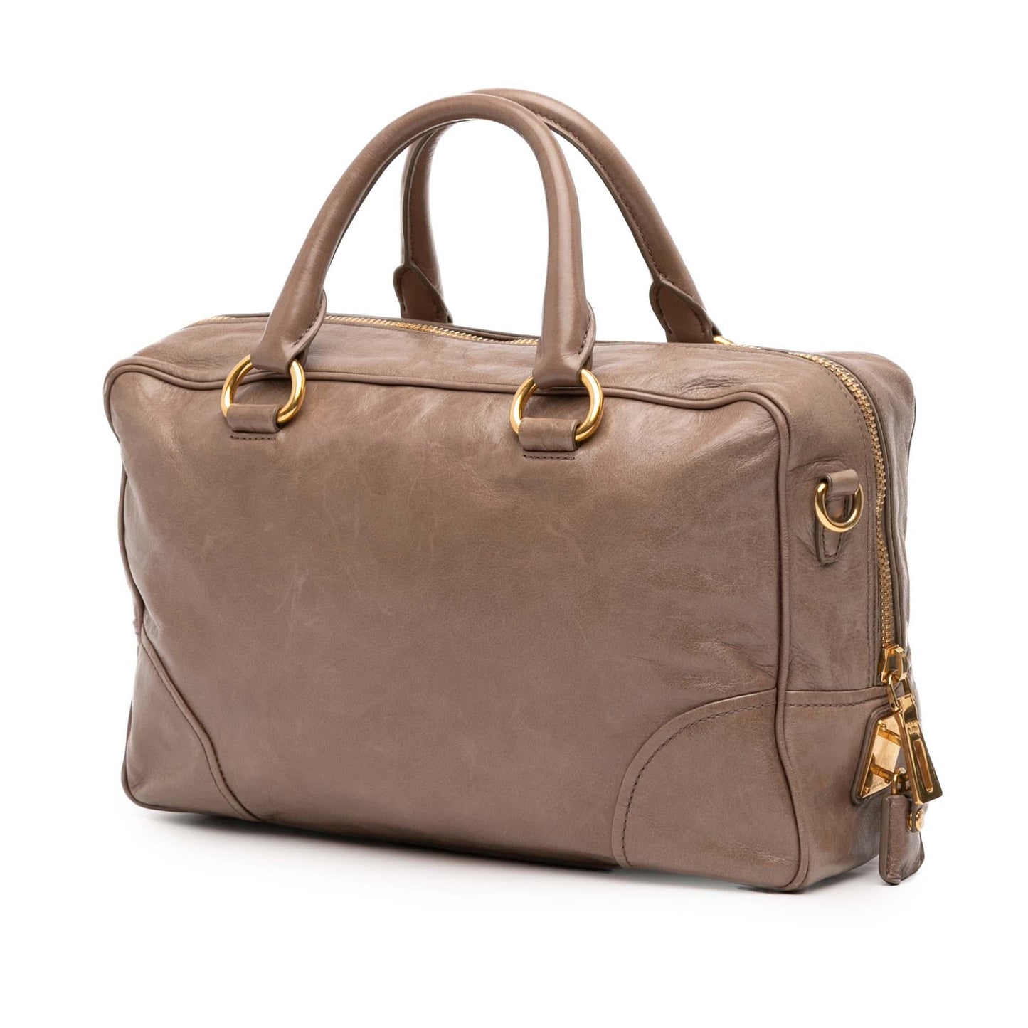 Prada Vitello Shine Bauletto Satchel