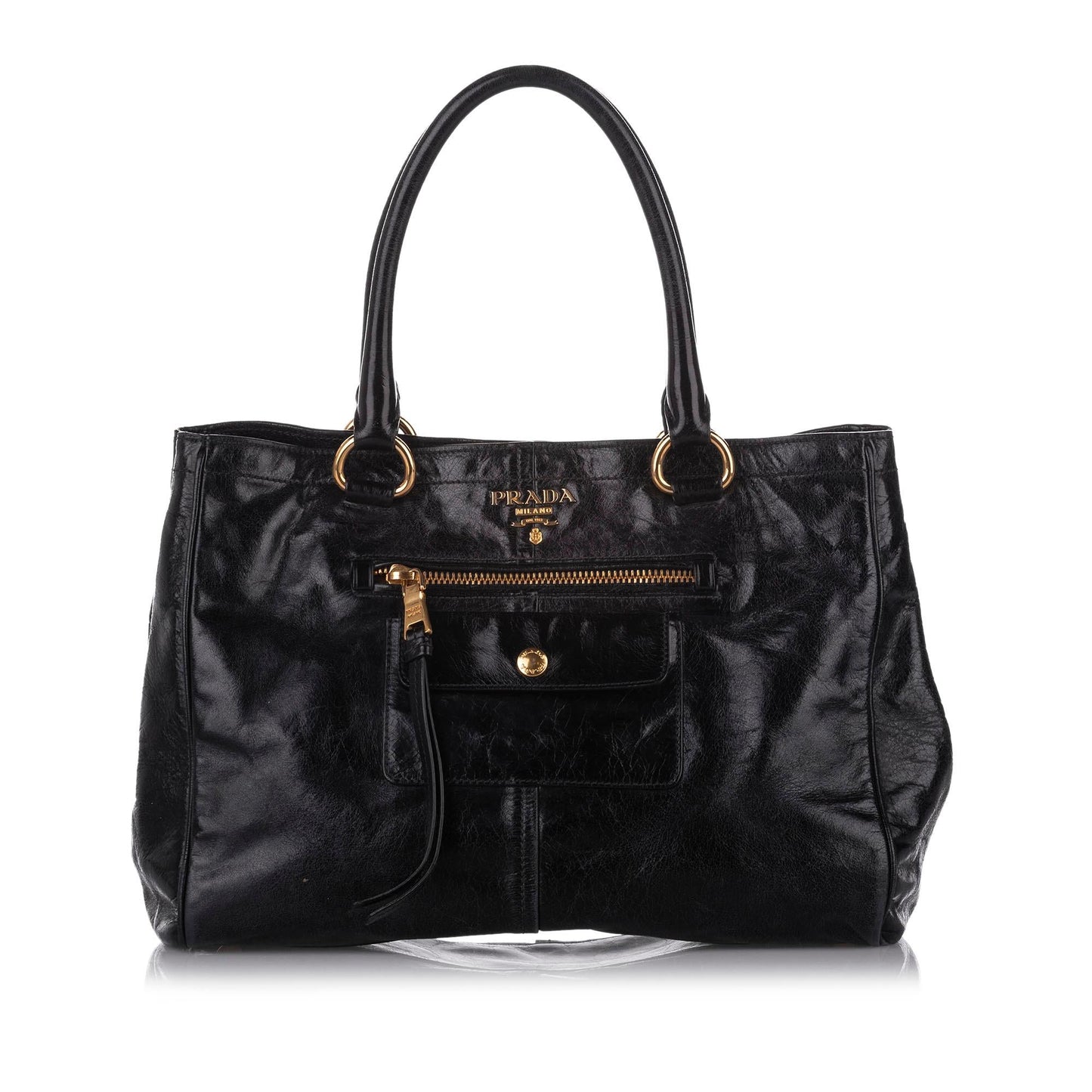 Prada Vitello Shine Satchel (SHG-18698)