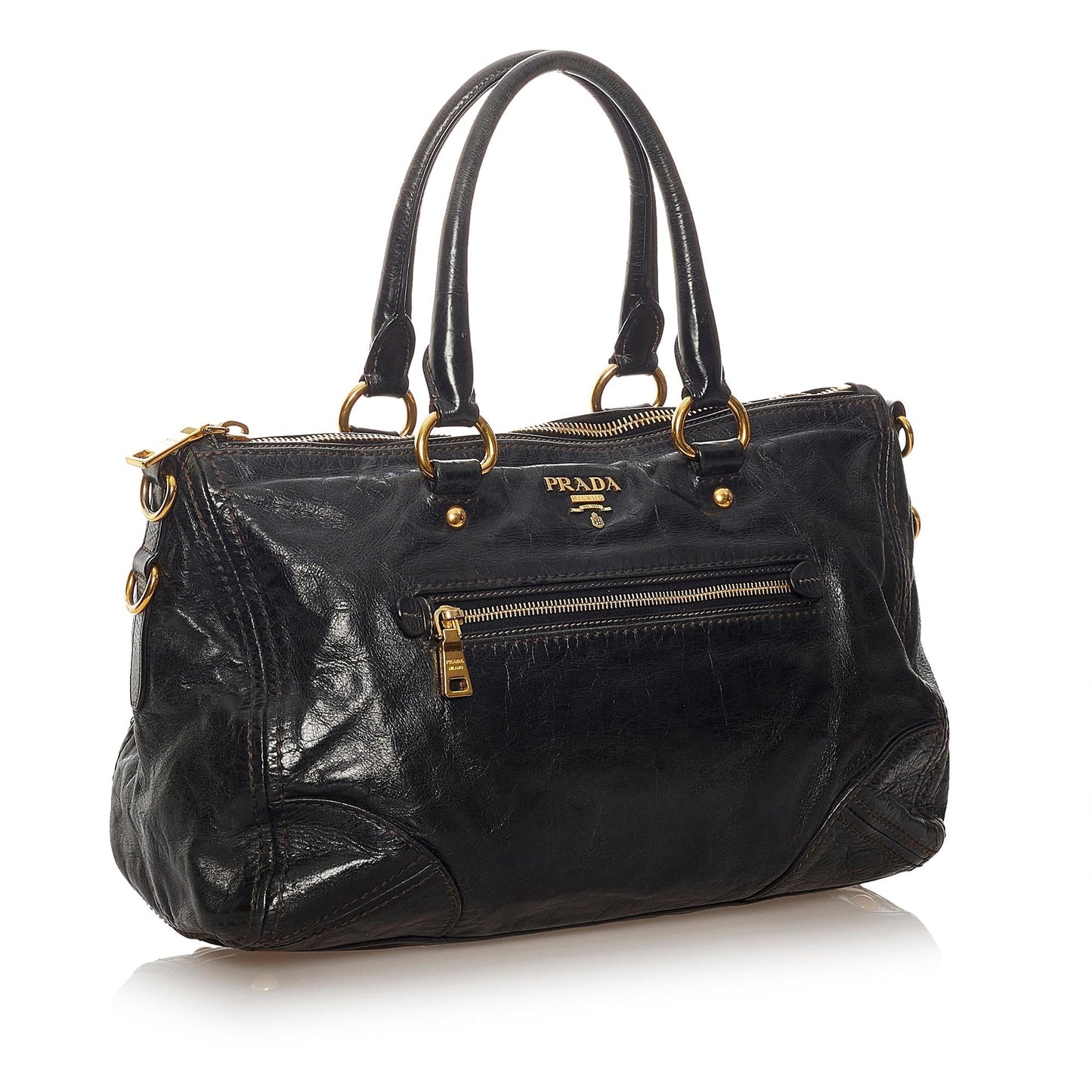 Prada Vitello Shine Satchel (SHG-27607)