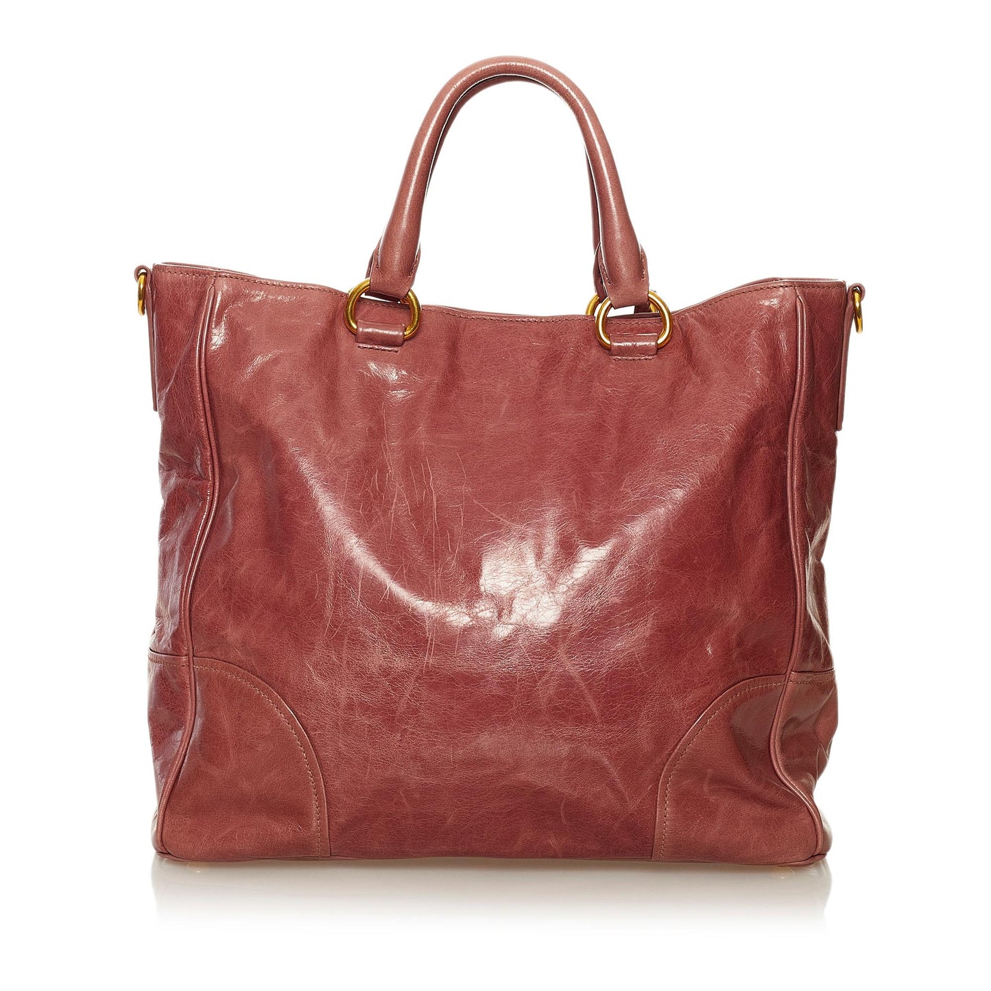 Prada Vitello Shine Satchel (SHG-33141)