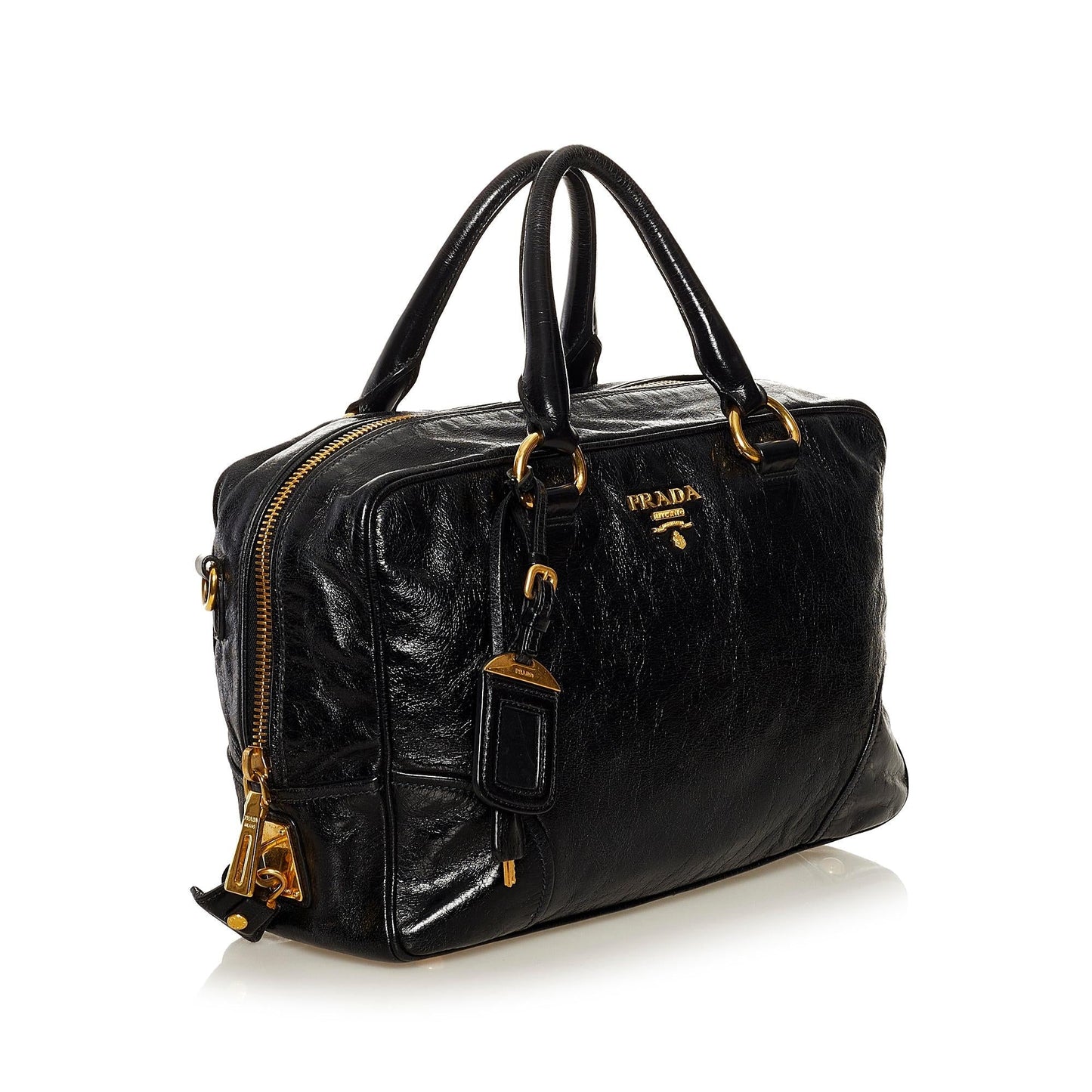 Prada Vitello Shine Satchel (SHG-35110)