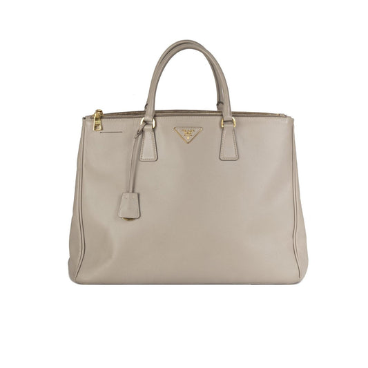 Prada XL Saffiano Lux Double Zip Tote