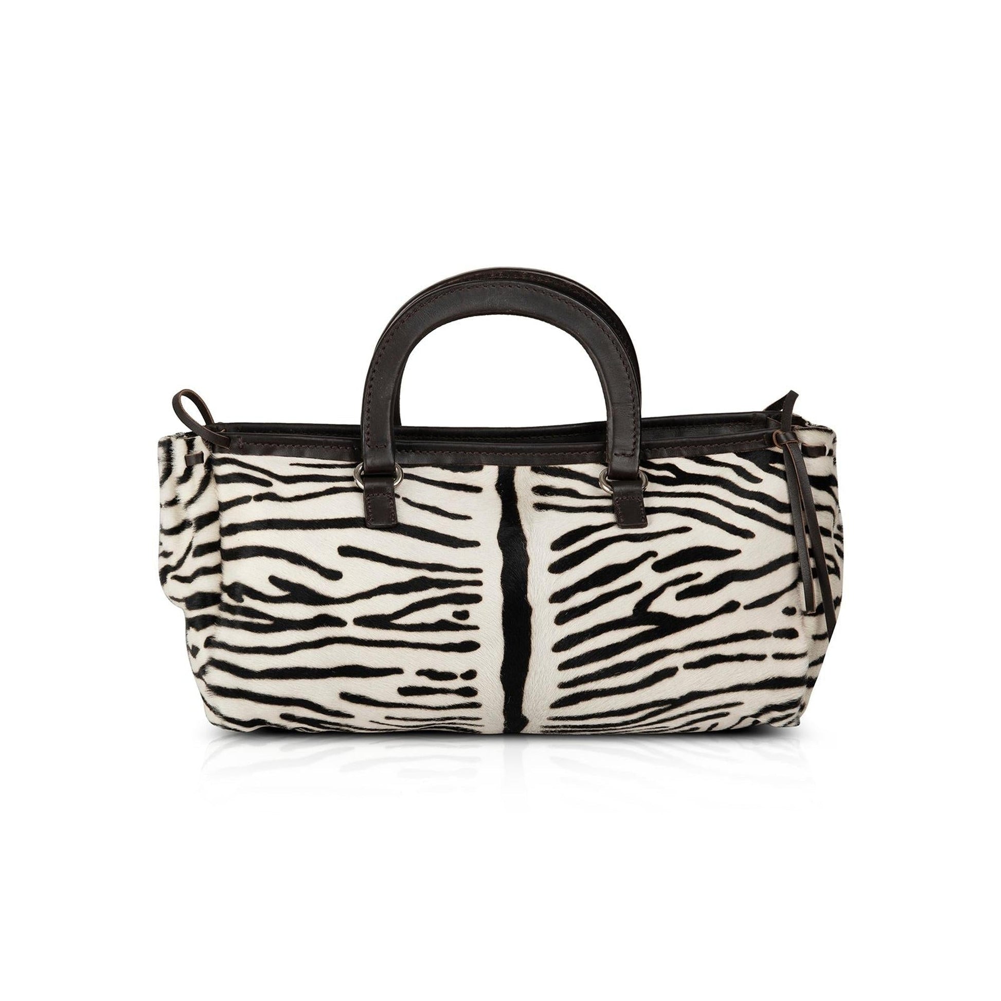 Prada Zebra Print Pony Hair Handle Bag