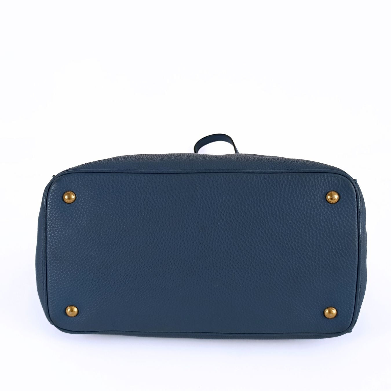 PRADA Shopper shoulder bag in cobalt buckskin