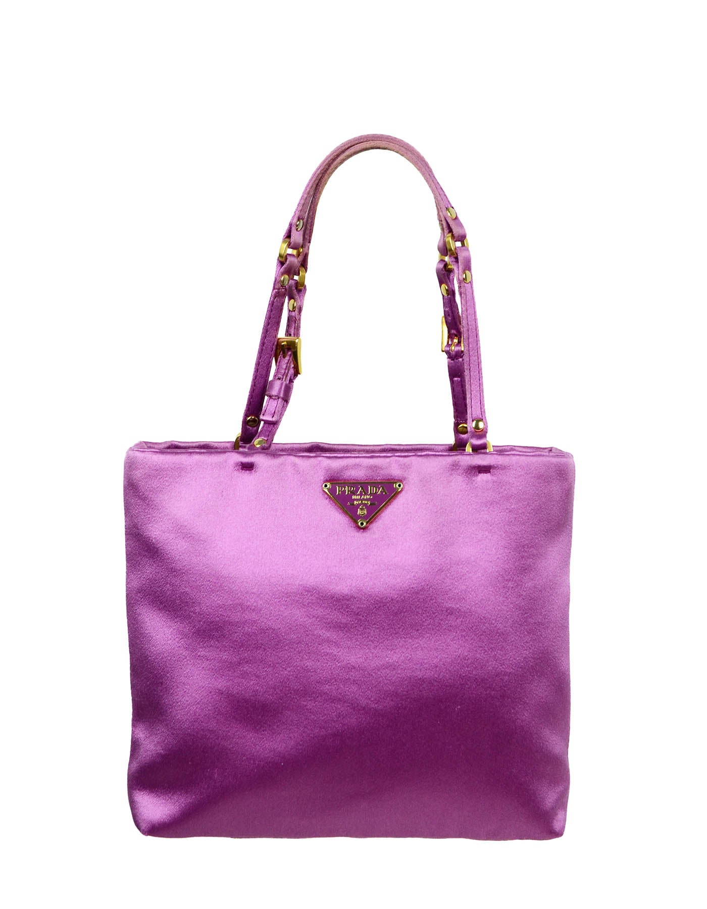 Prada Magenta Satin Mini Handbag