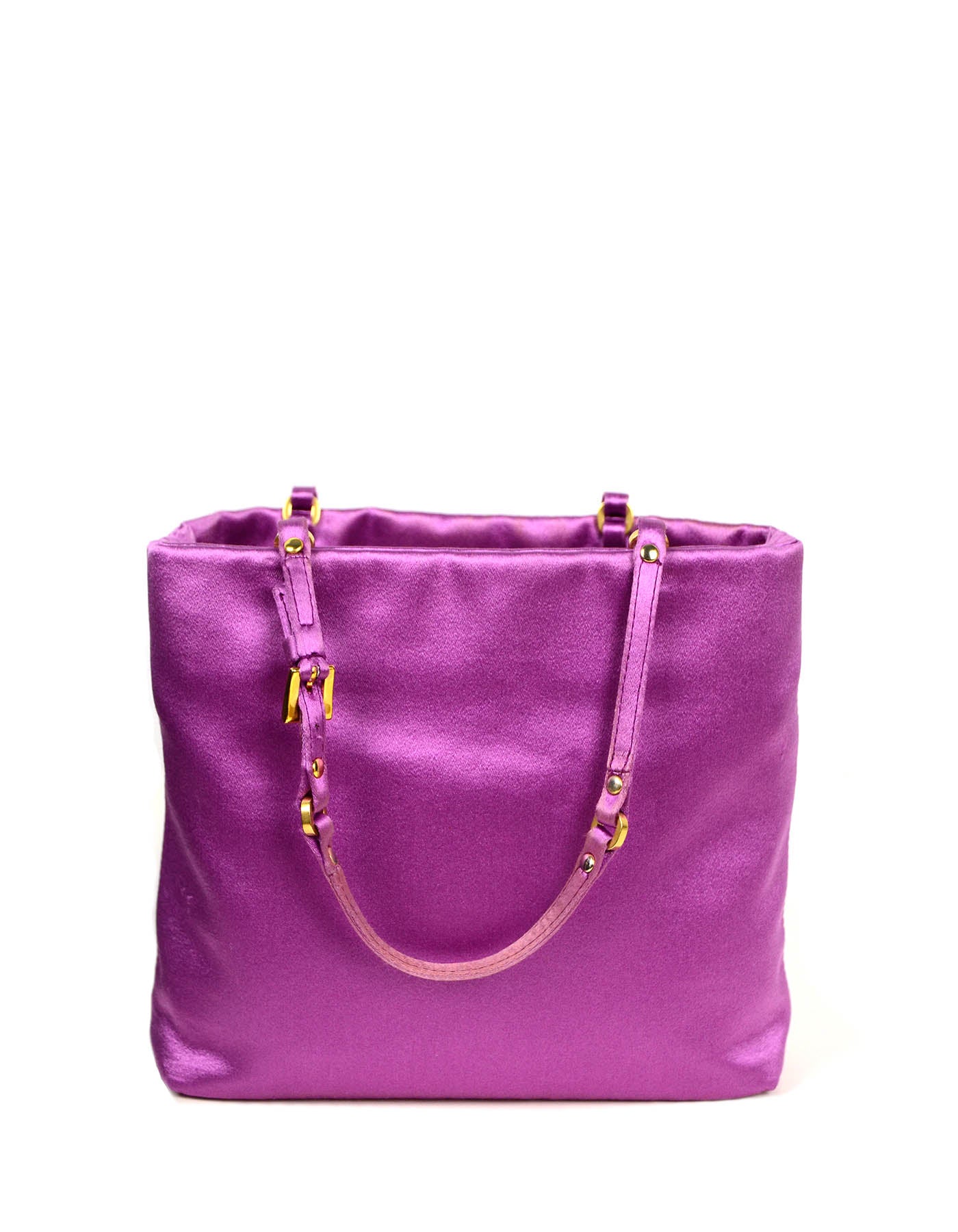 Prada Magenta Satin Mini Handbag