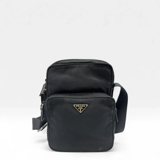 Prada shoulder bag with extra compartment