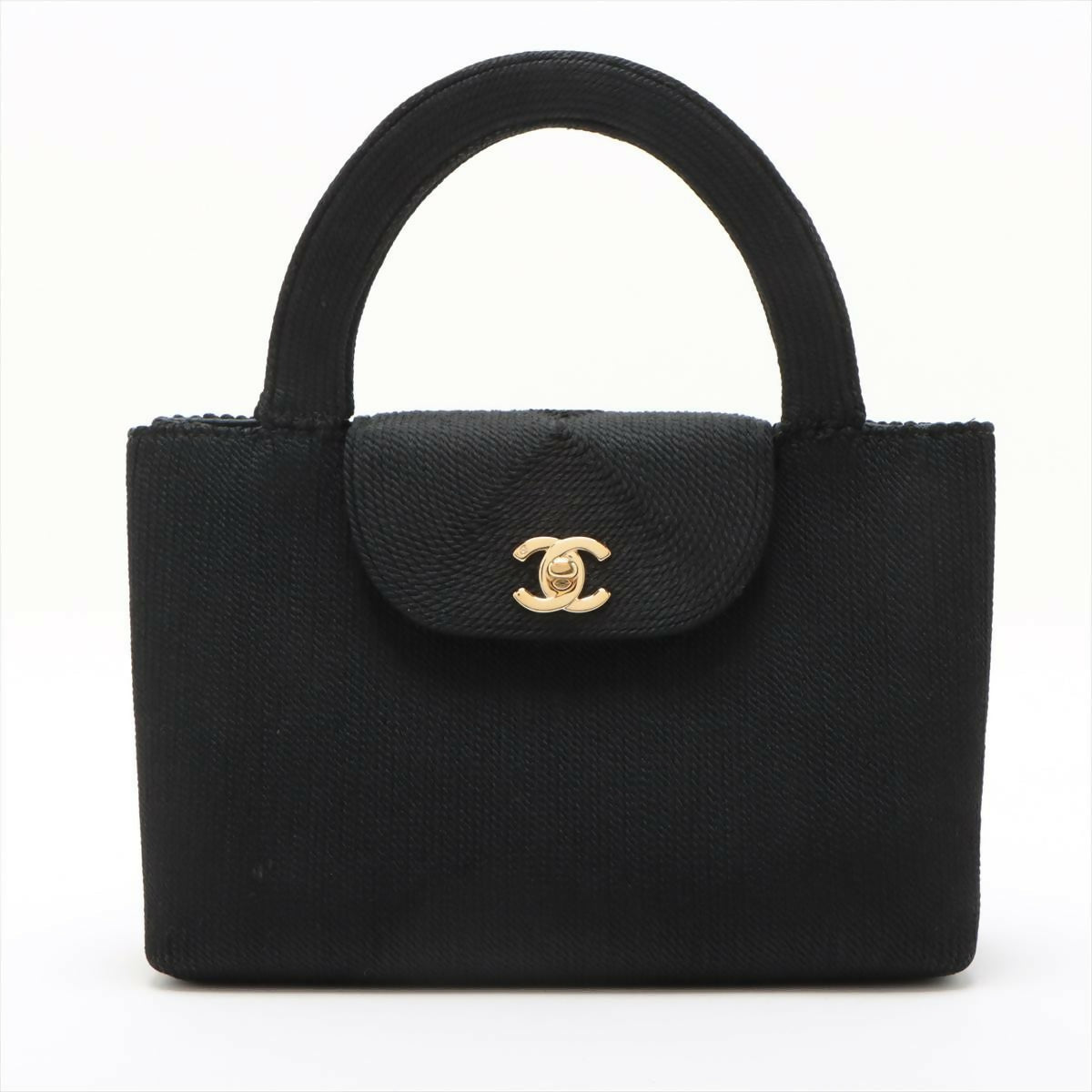 Chanel Black Caviar Rope-embellished Tote Bag