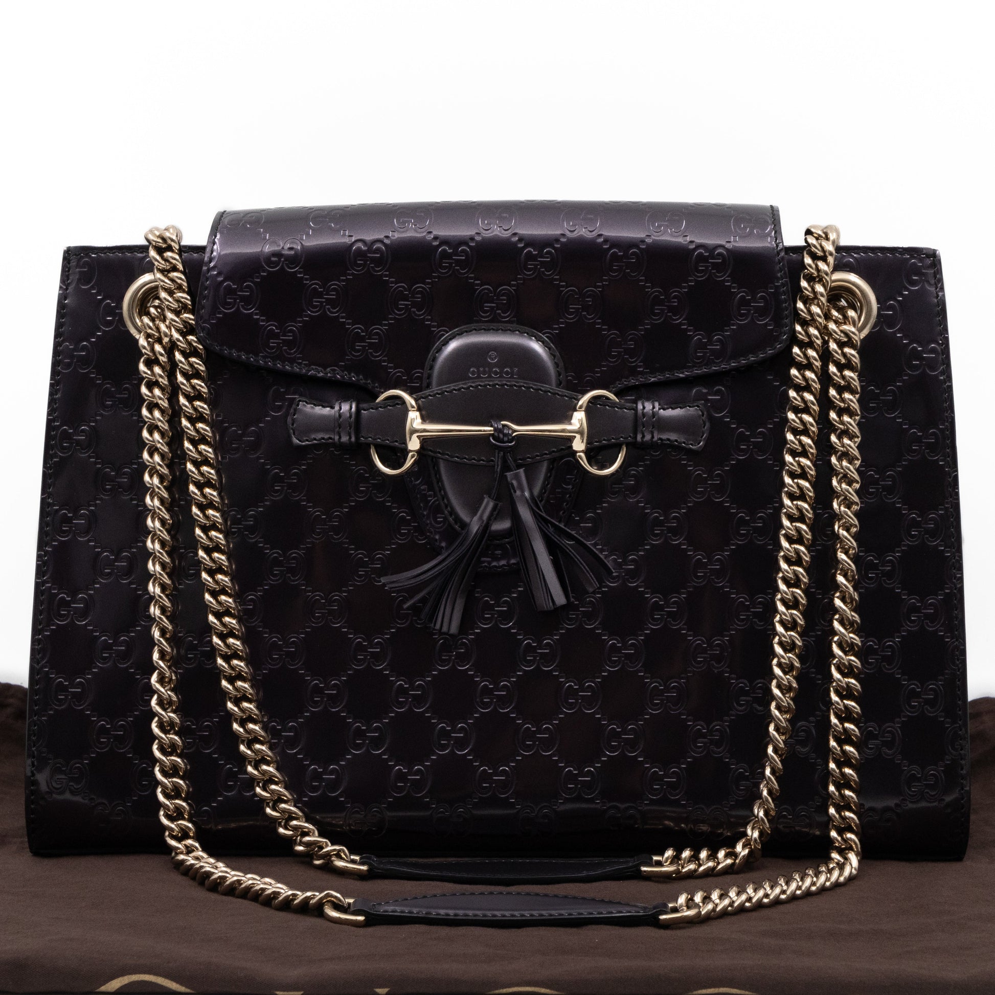 Gucci Chain Leather Shoulder Bag