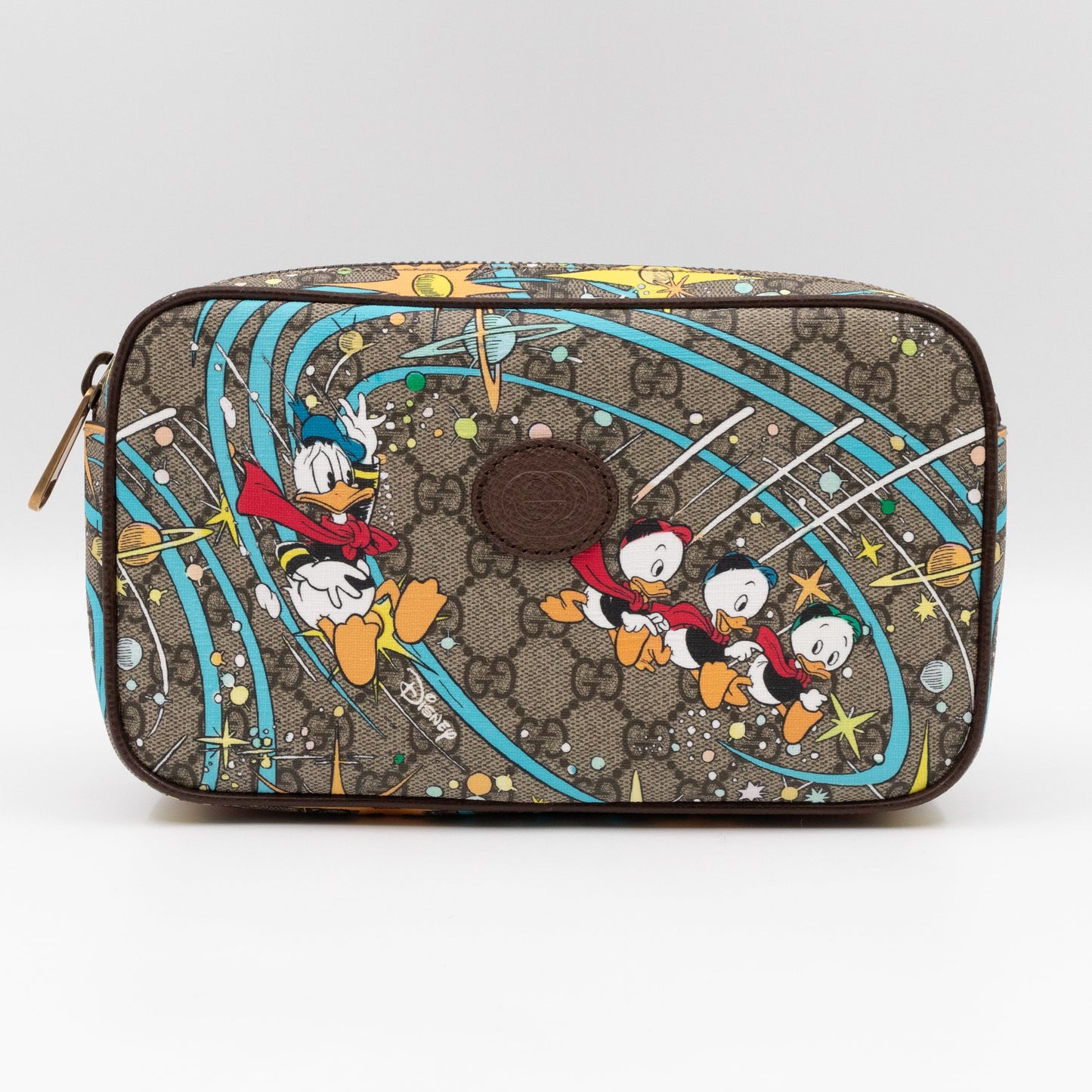 Gucci Leather Canvas Handbag