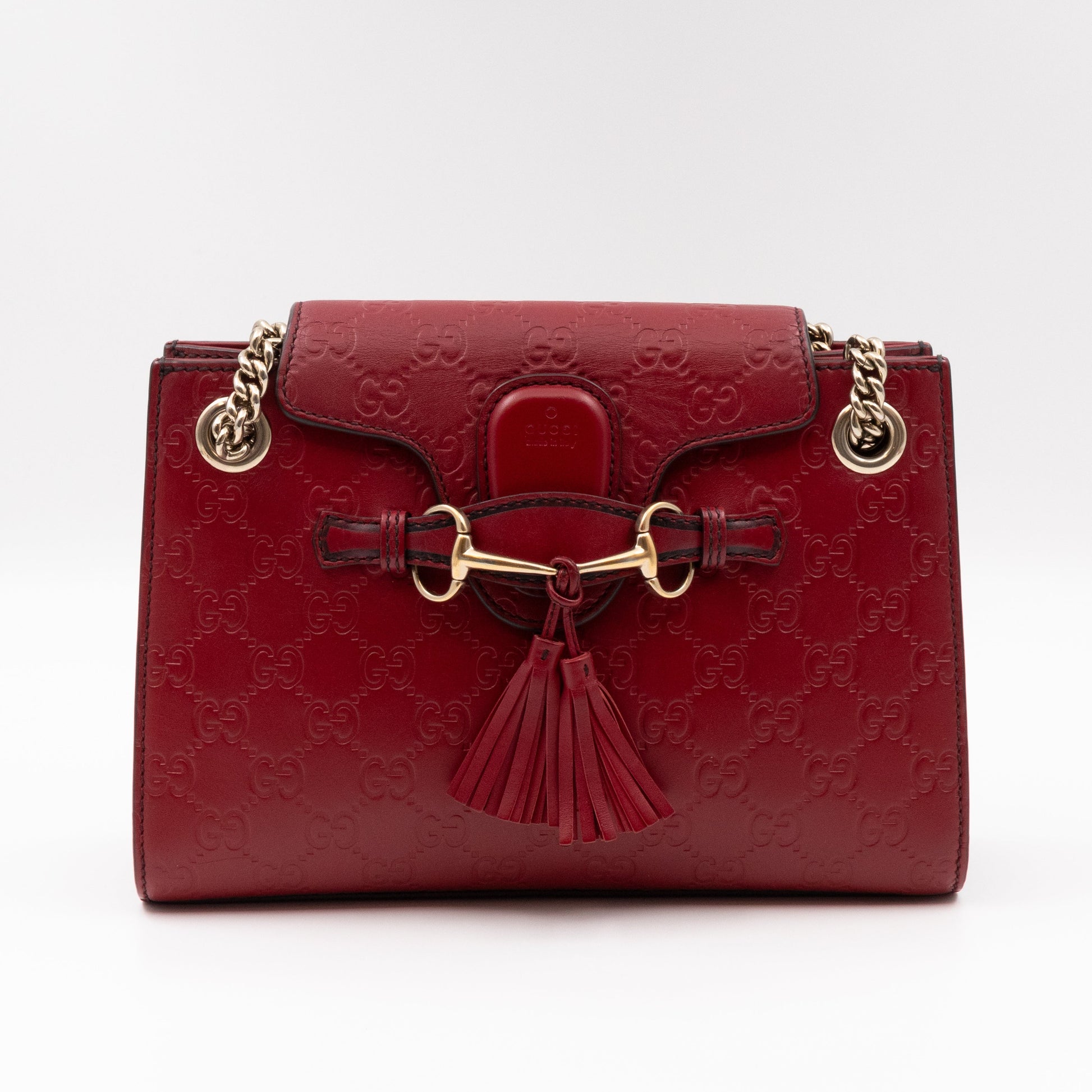 Gucci Chain Leather Shoulder Bag