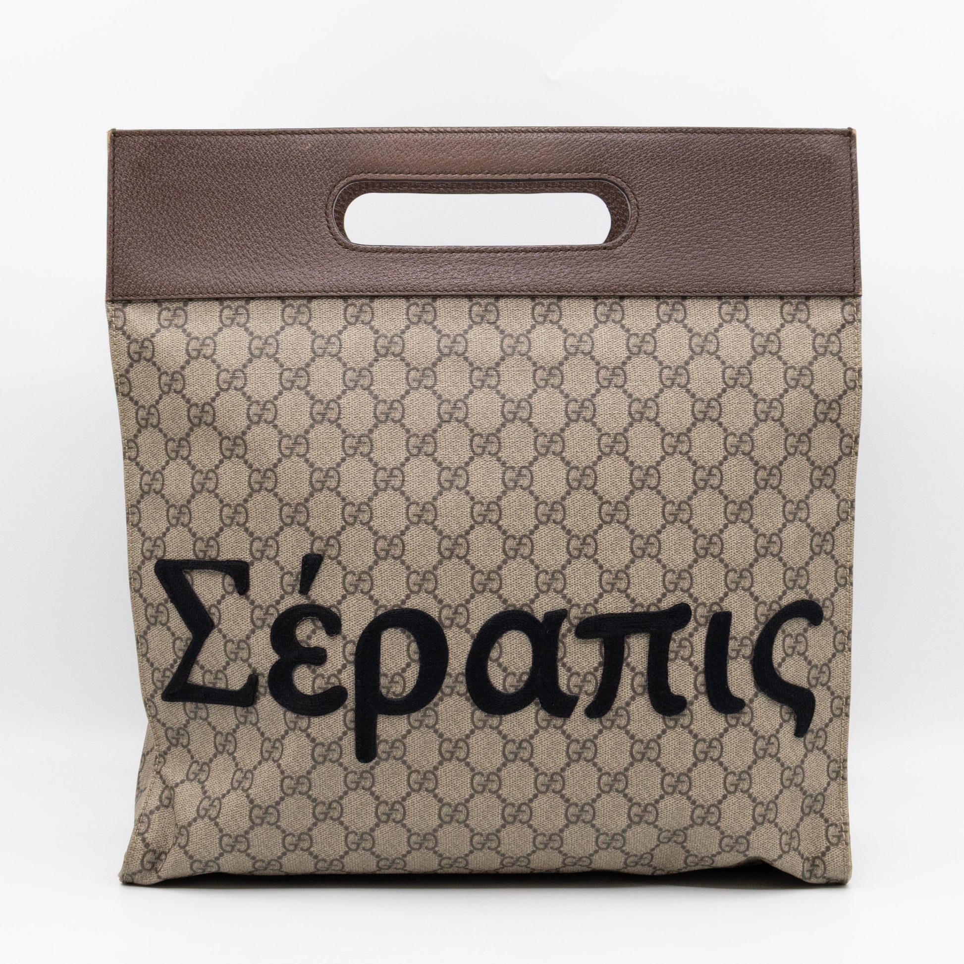 Gucci Leather Canvas Tote