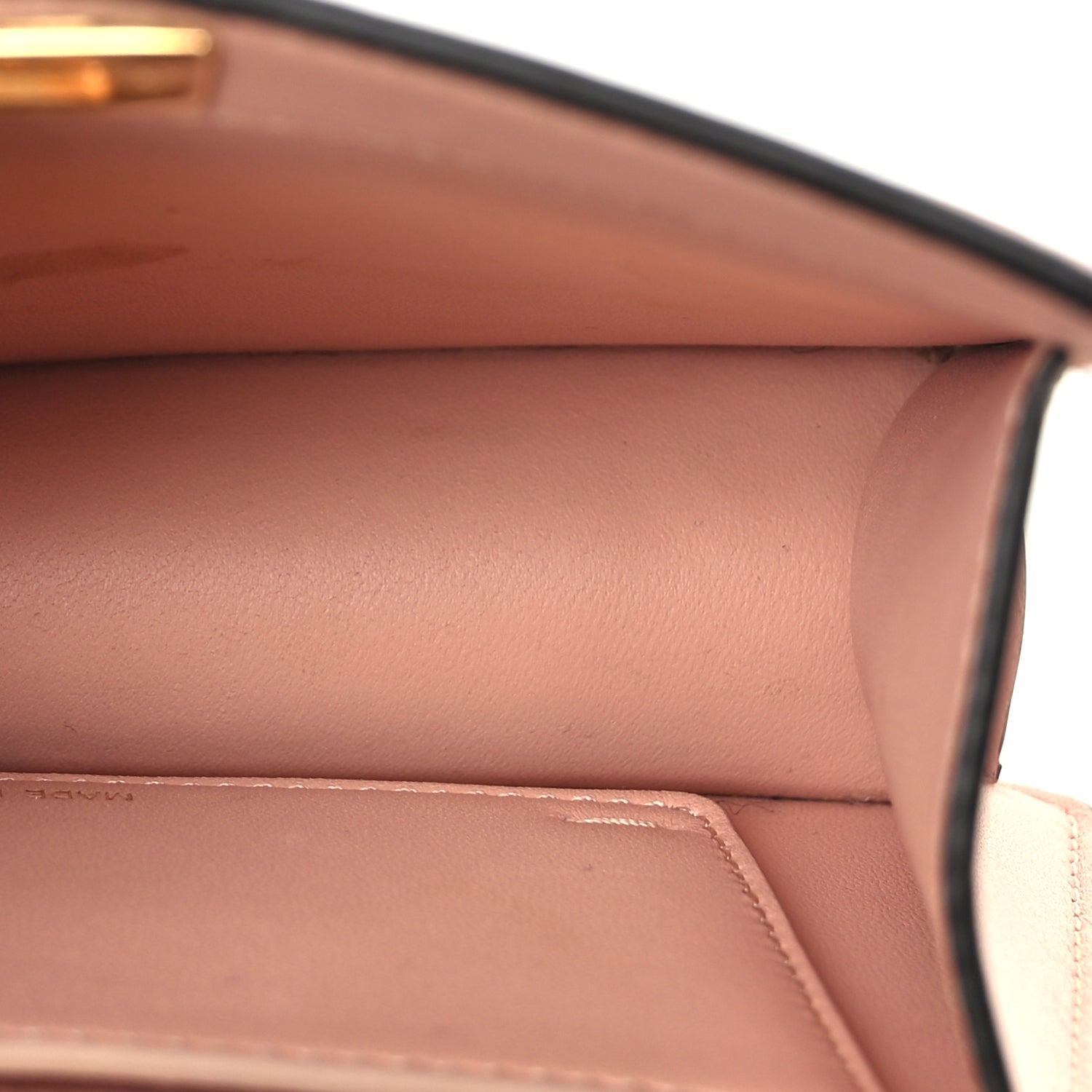 Fendi Shiny Nappa Petite Peekaboo I SEE U Satchel Baby Pink