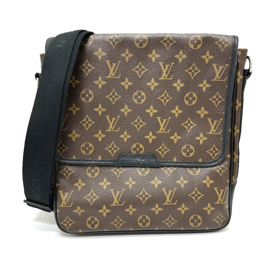 LOUIS VUITTON Shoulder Bag Monogram macacer canvas Brown Monogram macacer Bus MM mens
