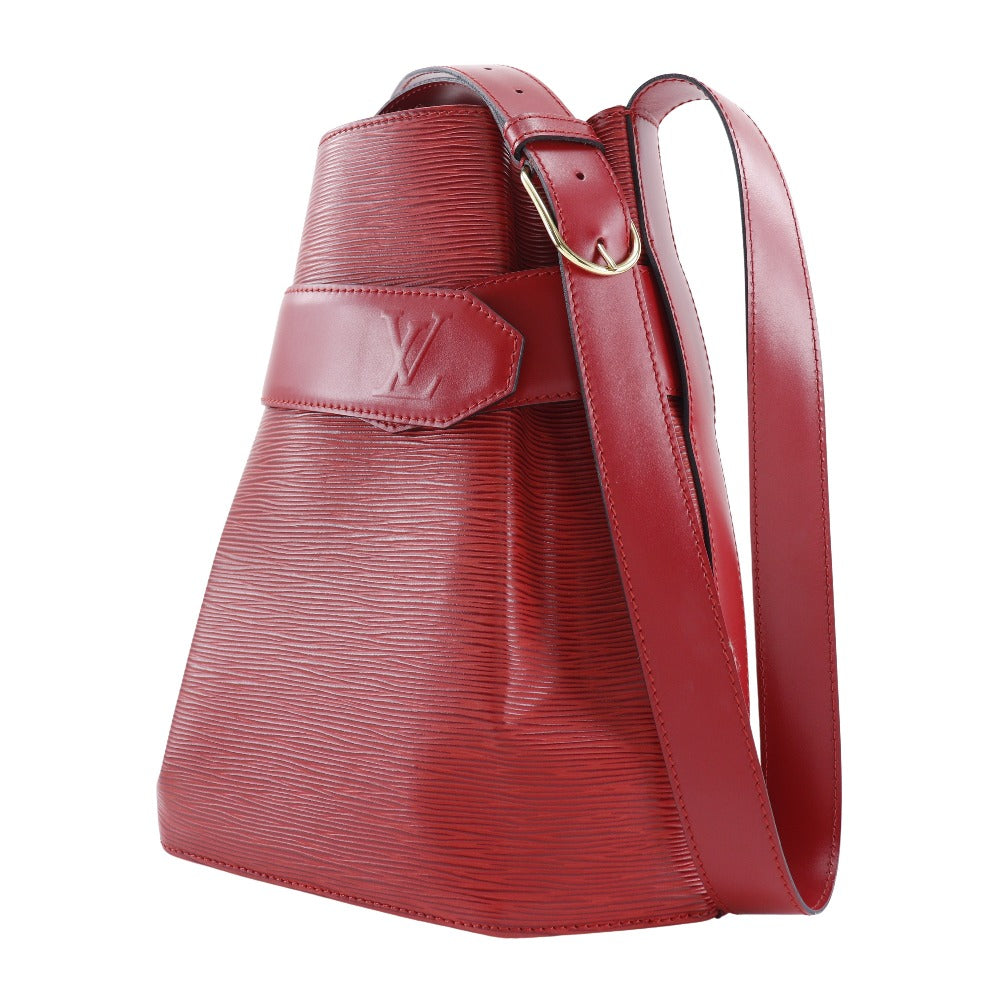 LOUIS VUITTON Shoulder Bag Epi Leather Red Sack de Paul Women