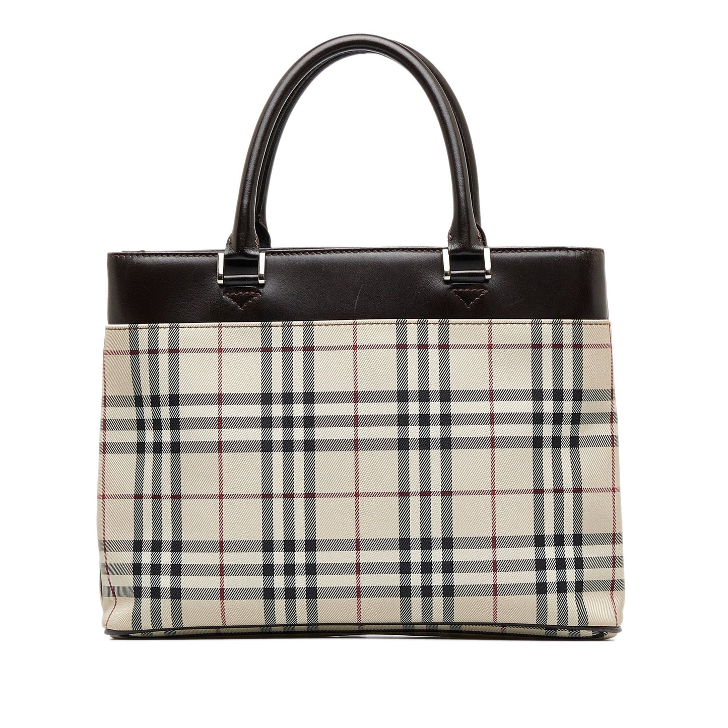 Burberry Handbag Brown Ho Check Canvas