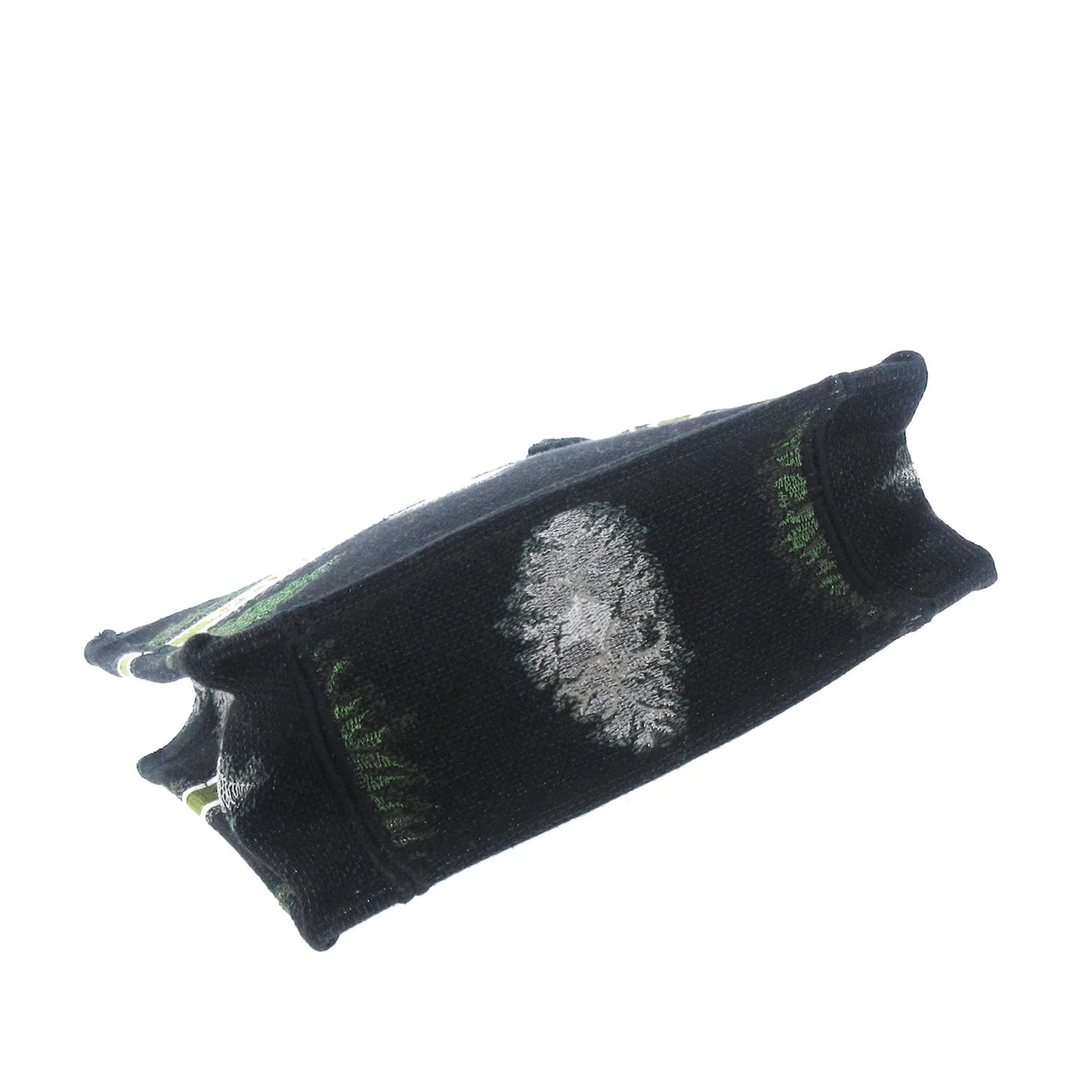 Green Dior Tie Dye Vertical Book Tote