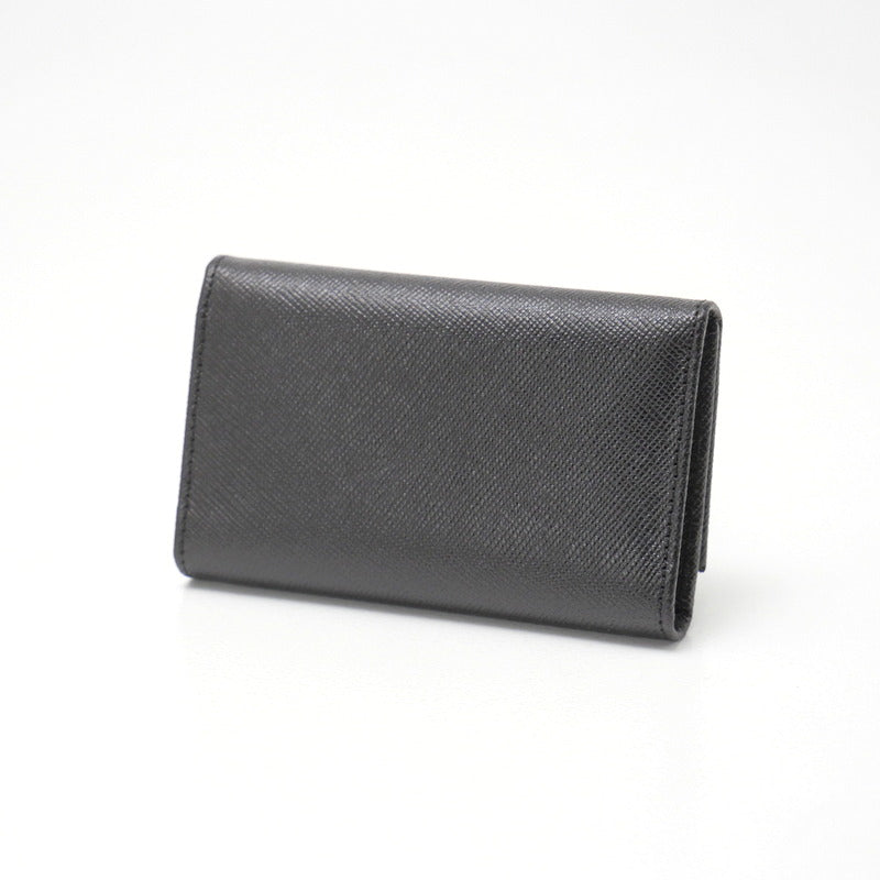 PRADA Key case Key holder M25U leather black DEPOS unisex(Unisex)