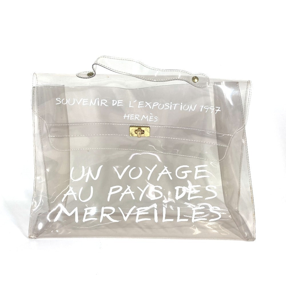 HERMES Handbag Plastics clear Plastics Kelly