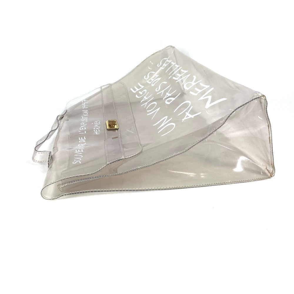 HERMES Handbag Plastics clear Plastics Kelly