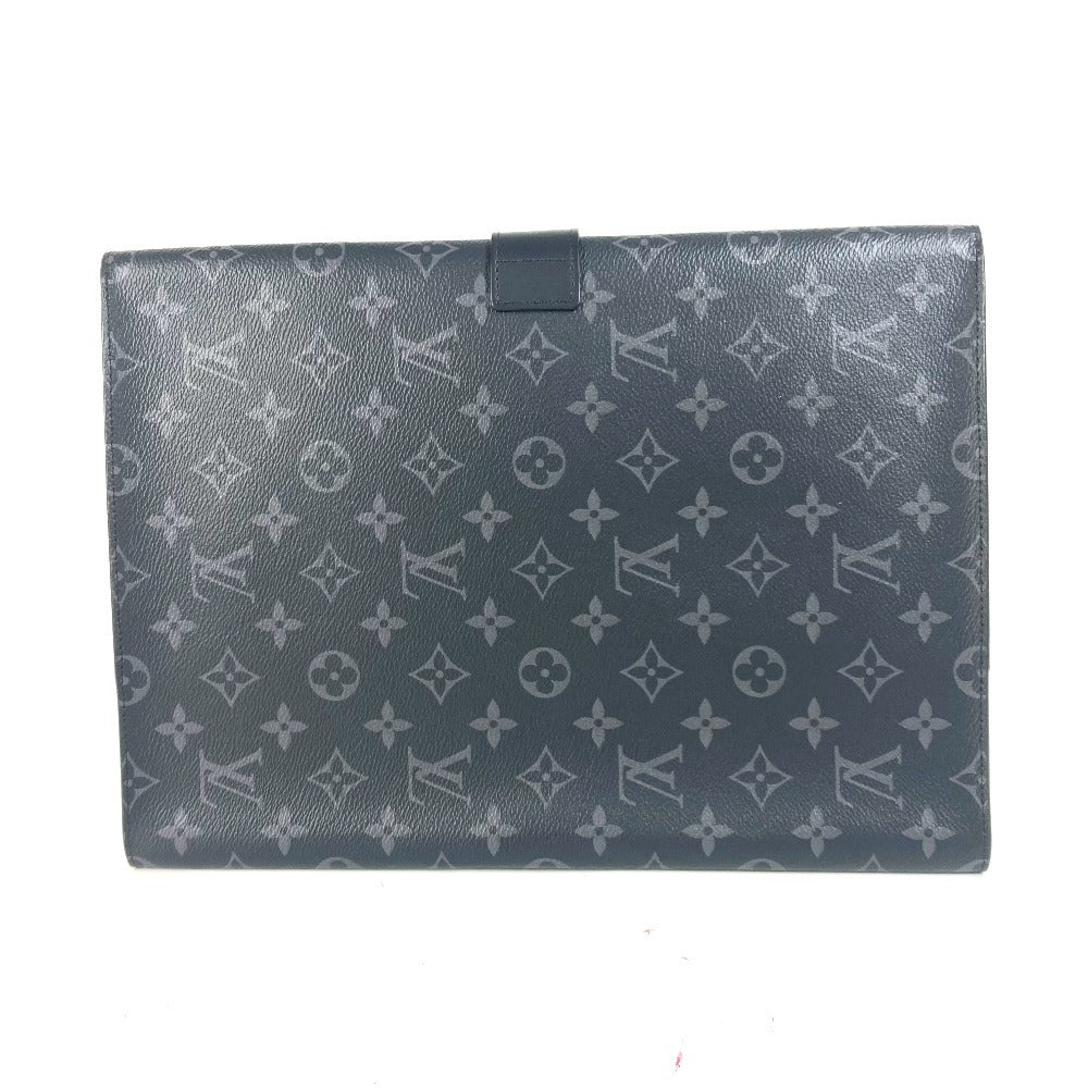 LOUIS VUITTON Clutch bag Monogram Eclipse Canvas black Monogram Eclipse Porte de Gumain Frank GM mens