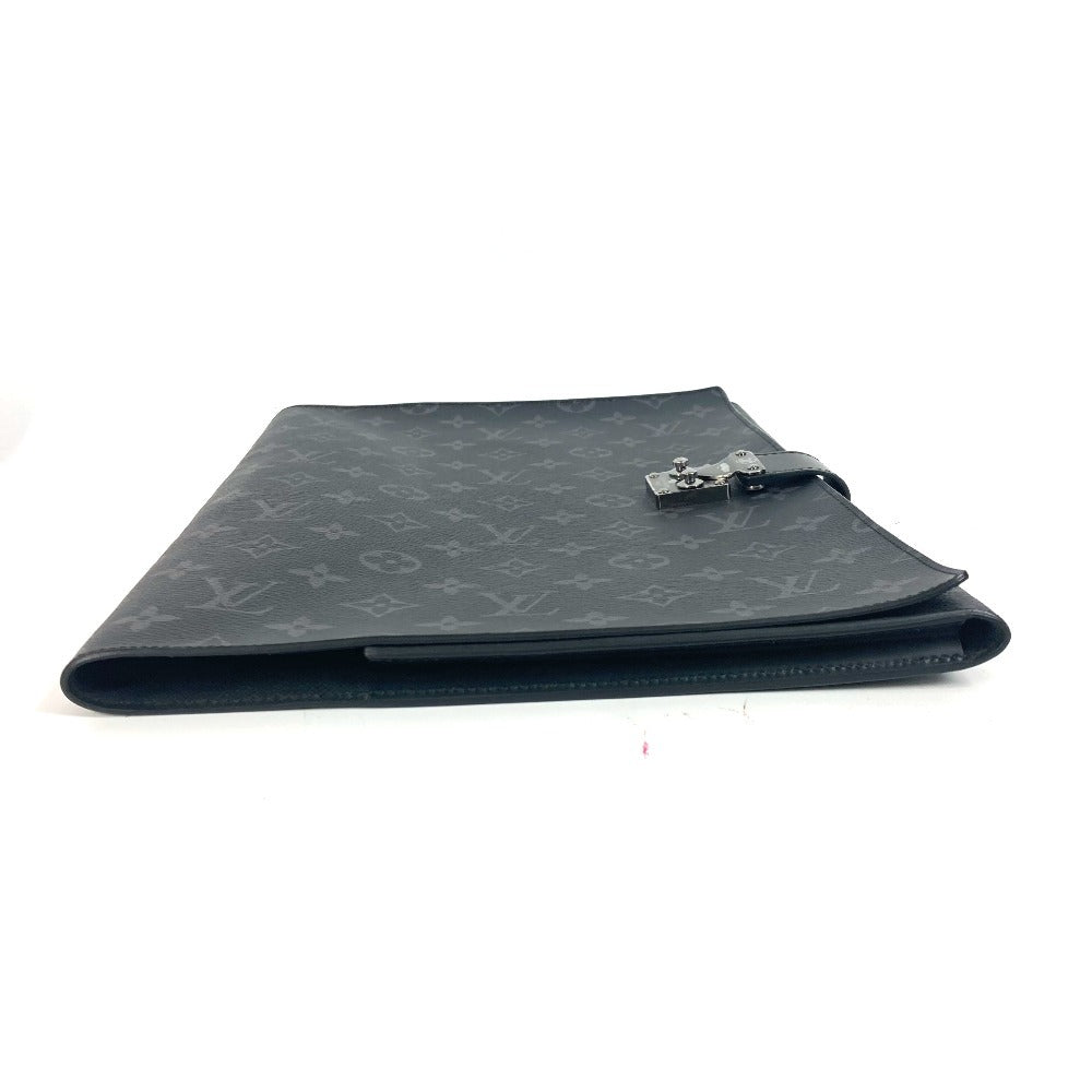 LOUIS VUITTON Clutch bag Monogram Eclipse Canvas black Monogram Eclipse Porte de Gumain Frank GM mens