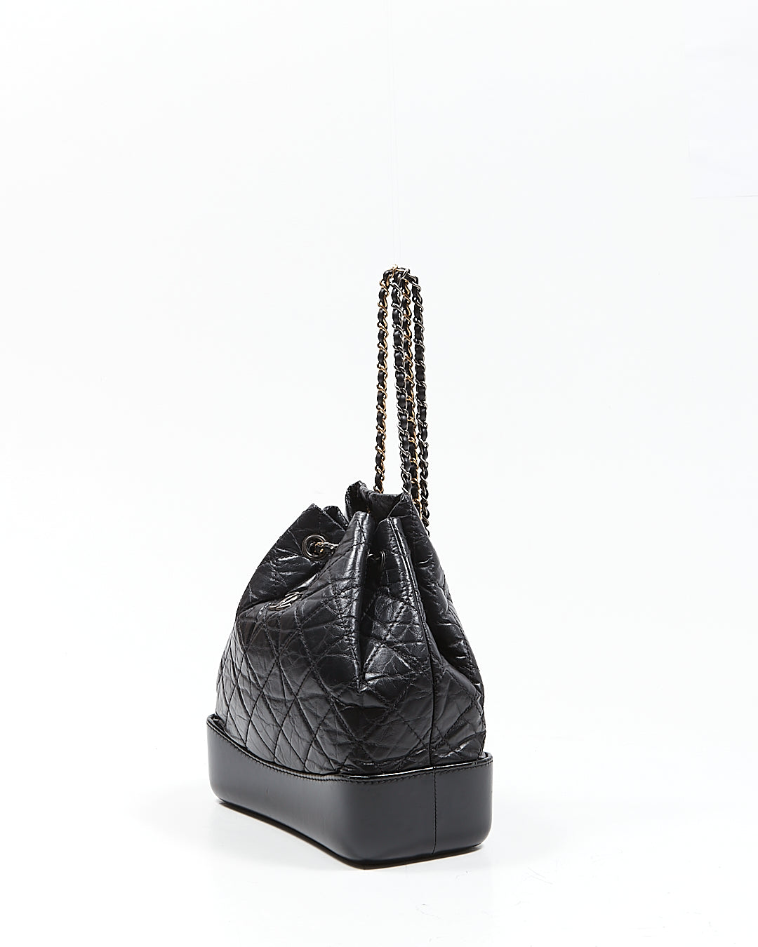 Chanel Black Quilted Lambskin Gabrielle Chain Backpack