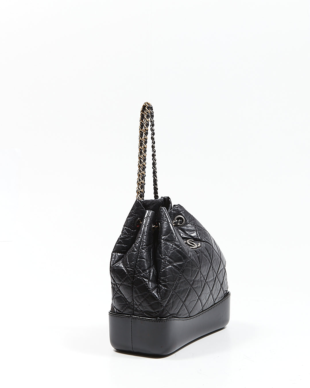 Chanel Black Quilted Lambskin Gabrielle Chain Backpack