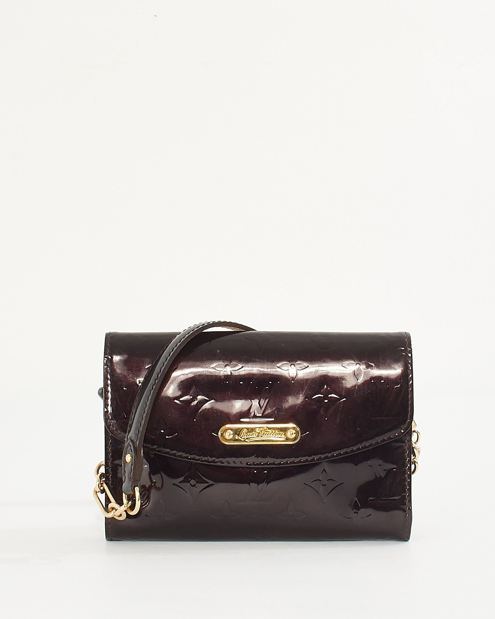 Louis Vuitton Monogram Vernis Amarante Sunset Boulevard Shoulder Bag