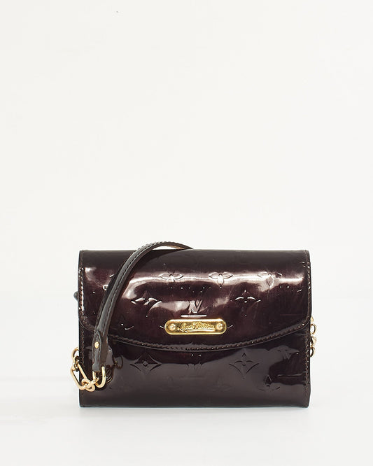 Louis Vuitton Monogram Vernis Amarante Sunset Boulevard Shoulder Bag