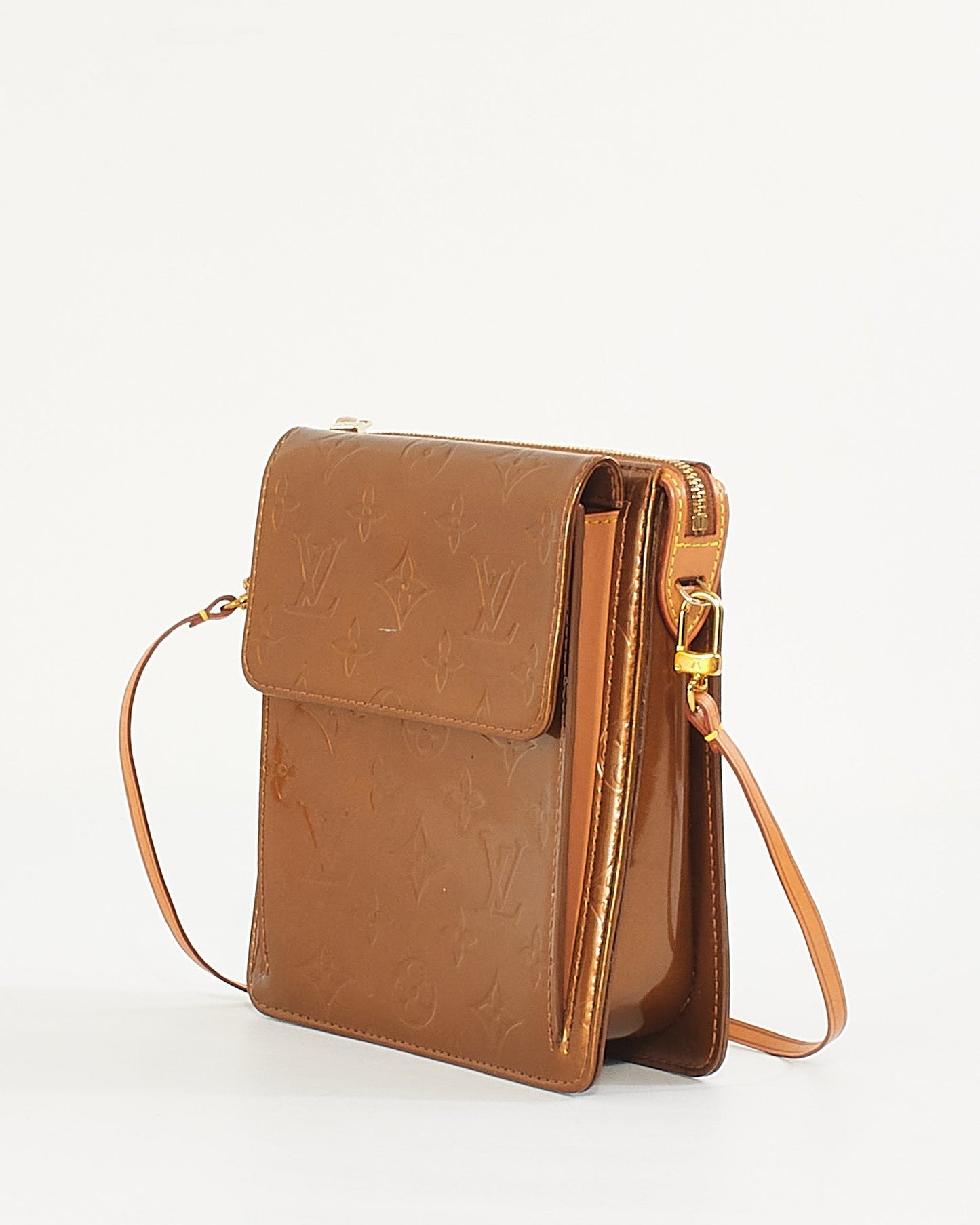Louis Vuitton Bronze Monogram Vernis Motte Shoulder Bag