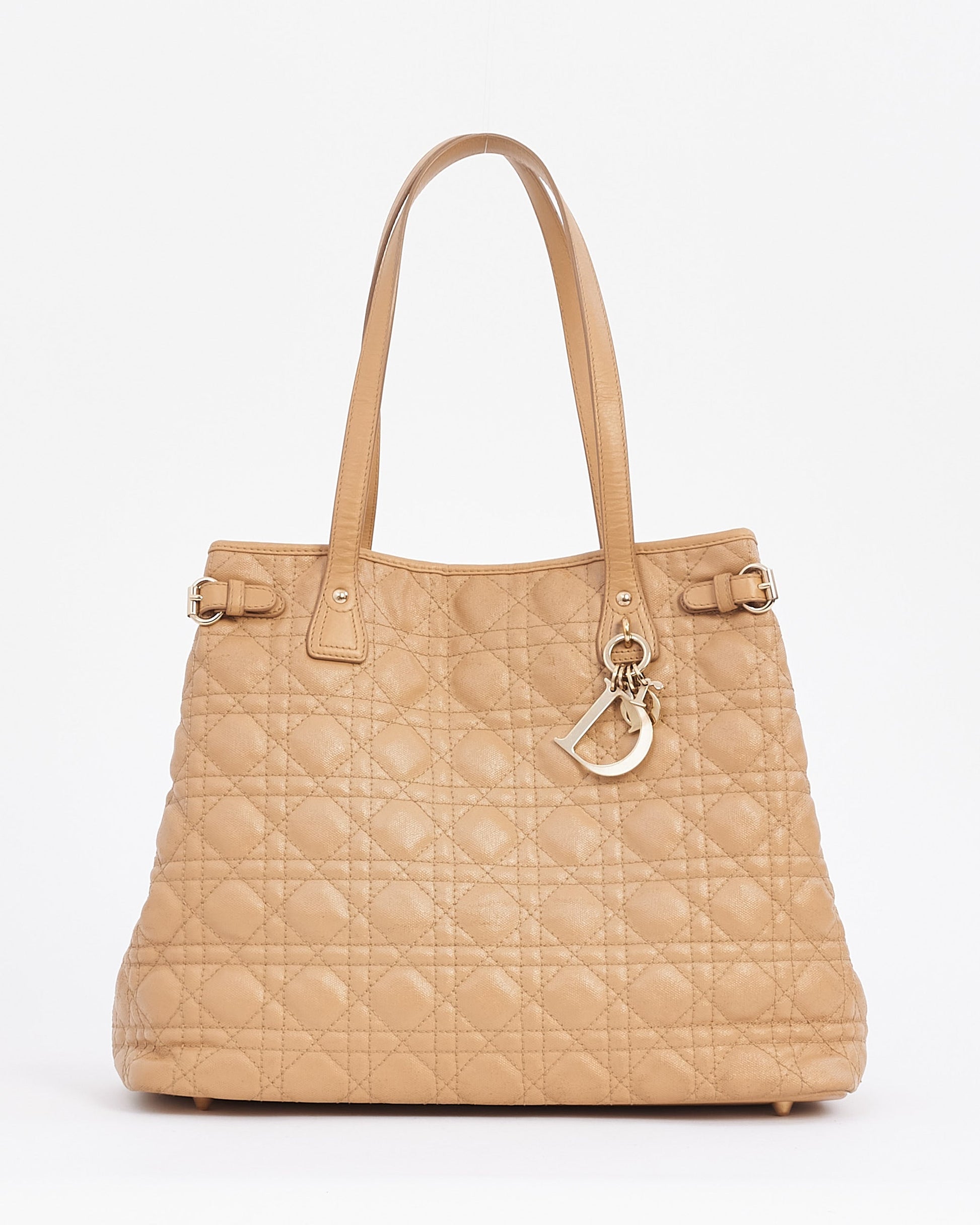 Dior Leather Canvas Tote