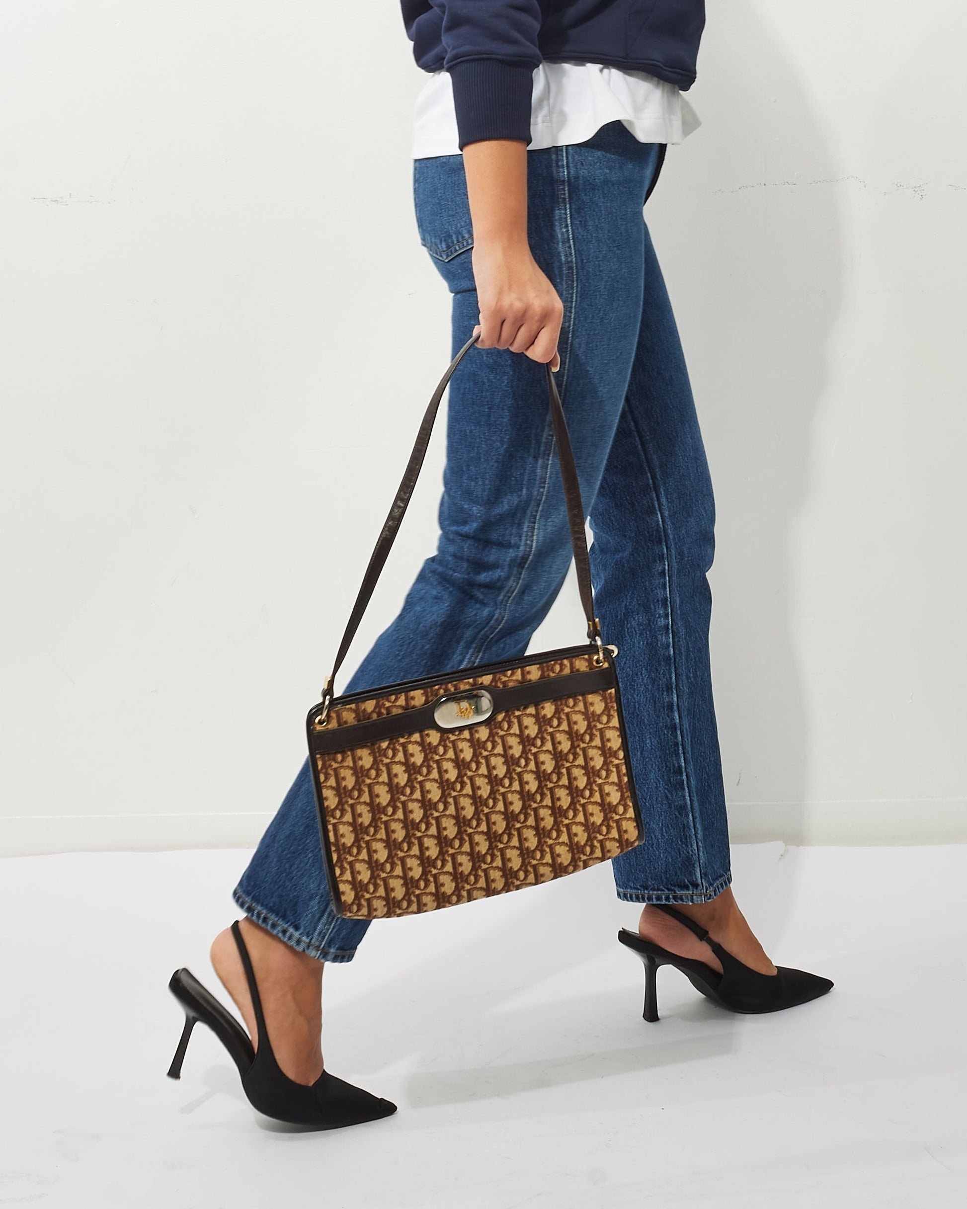 Dior Canvas Shoulder Bag