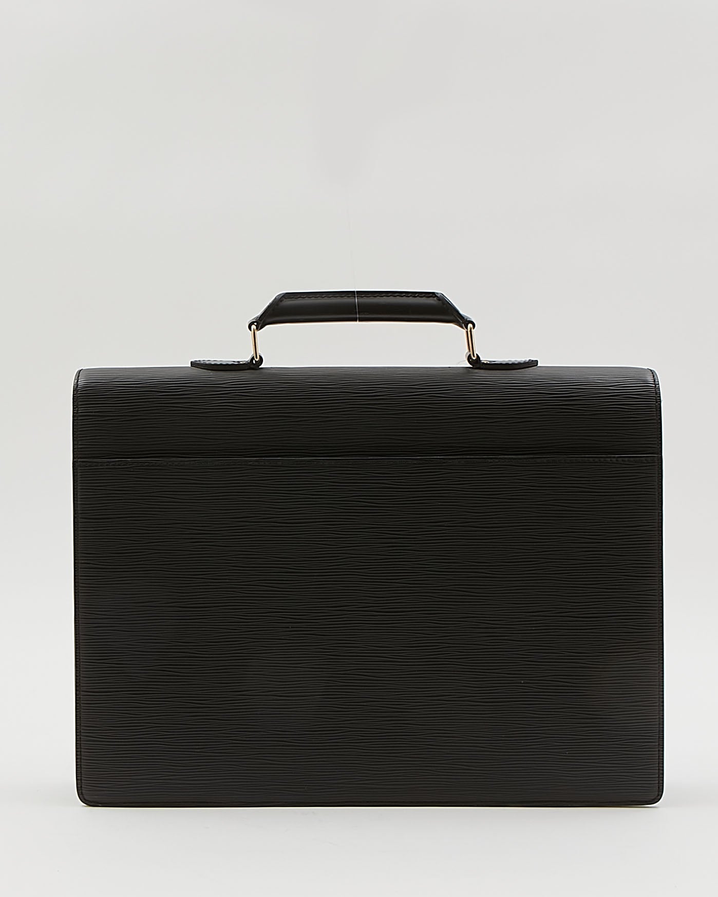 Louis Vuitton Black Epi Serviette Ambassadeur Briefcase Bag
