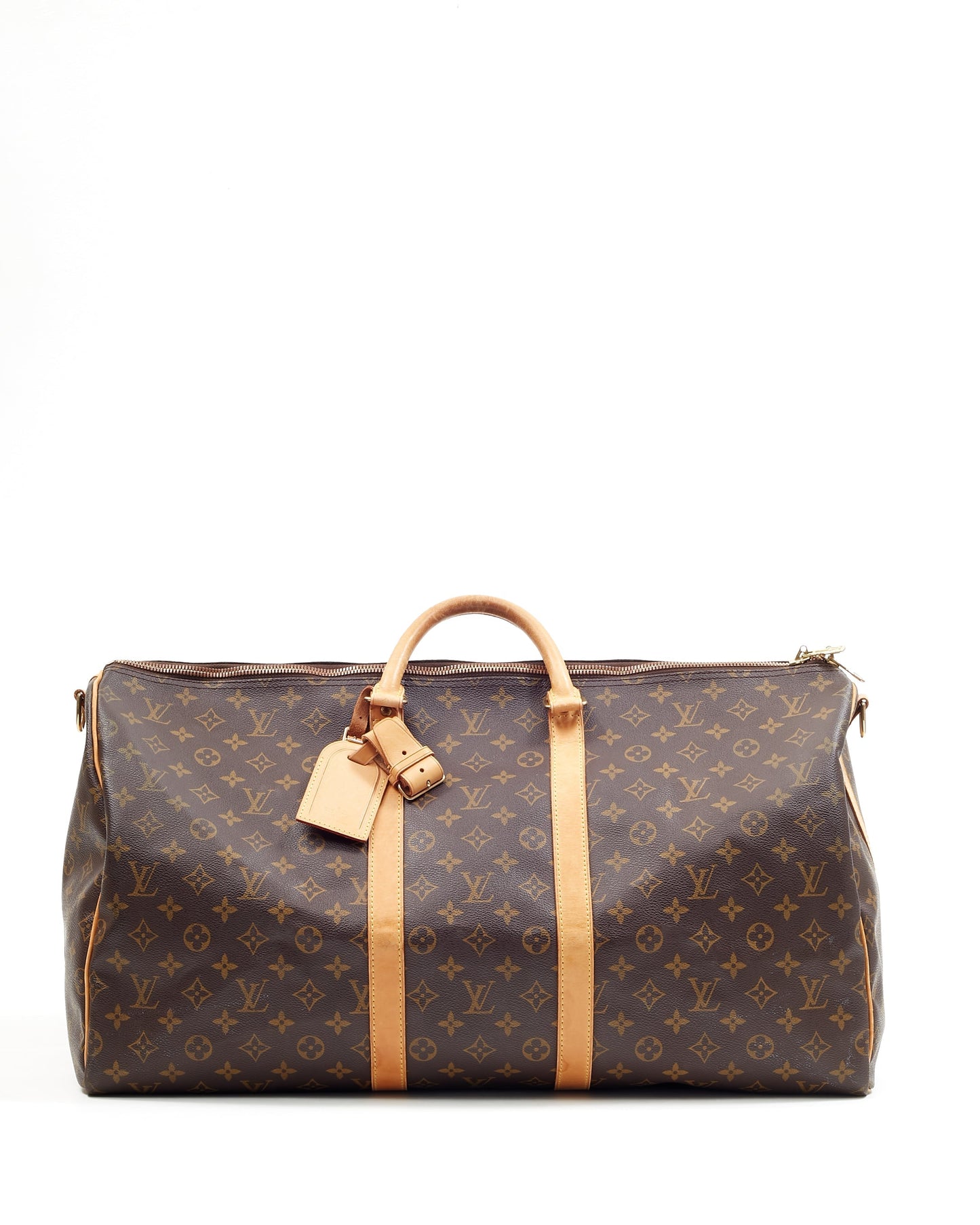 Louis Vuitton Monogram Canvas Keepall 55 BandouliÃ¨re Travel Bag