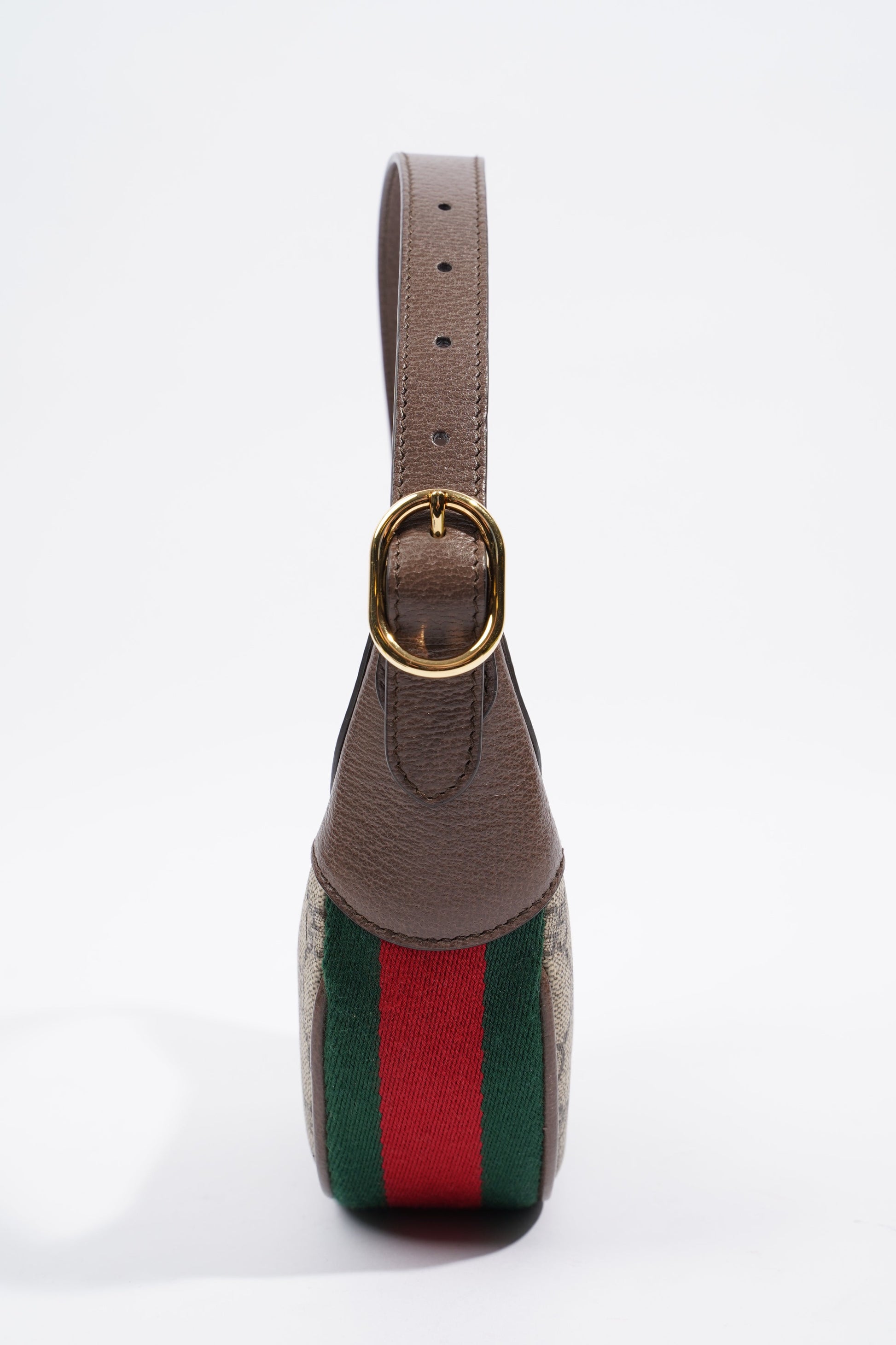Gucci Ophidia GG Bag Monogram / Brown / Green Canvas Mini