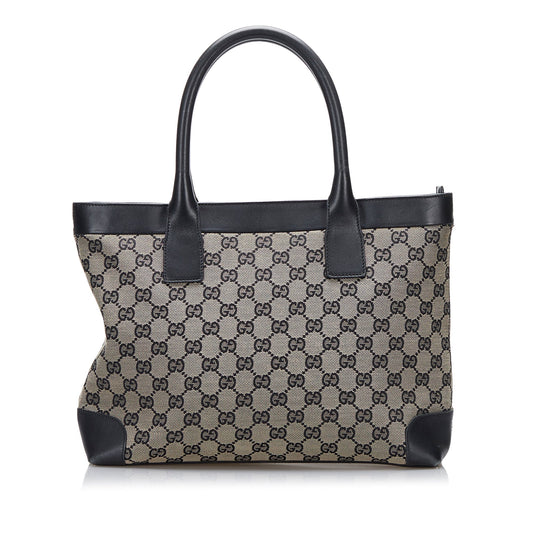 Gucci Leather Canvas Tote Style 36