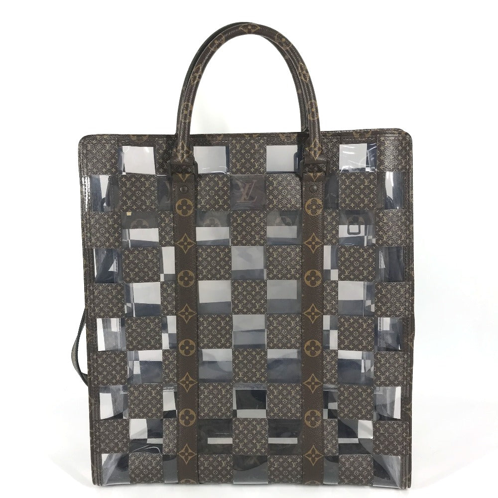 LOUIS VUITTON Handbag Monogram Canvas, Plastics Brown monogram chess Sac Plat