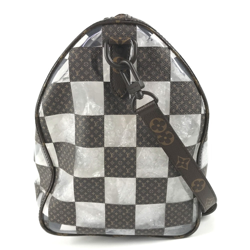 LOUIS VUITTON Boston Duffel bag Monogram Canvas, Plastics Brown monogram chess Keepall bandouliere 50