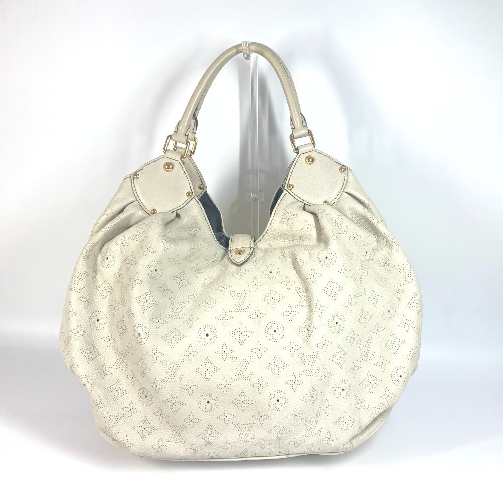 LOUIS VUITTON Shoulder Bag monogram mahina leather Beige type Monogram Mahina XL