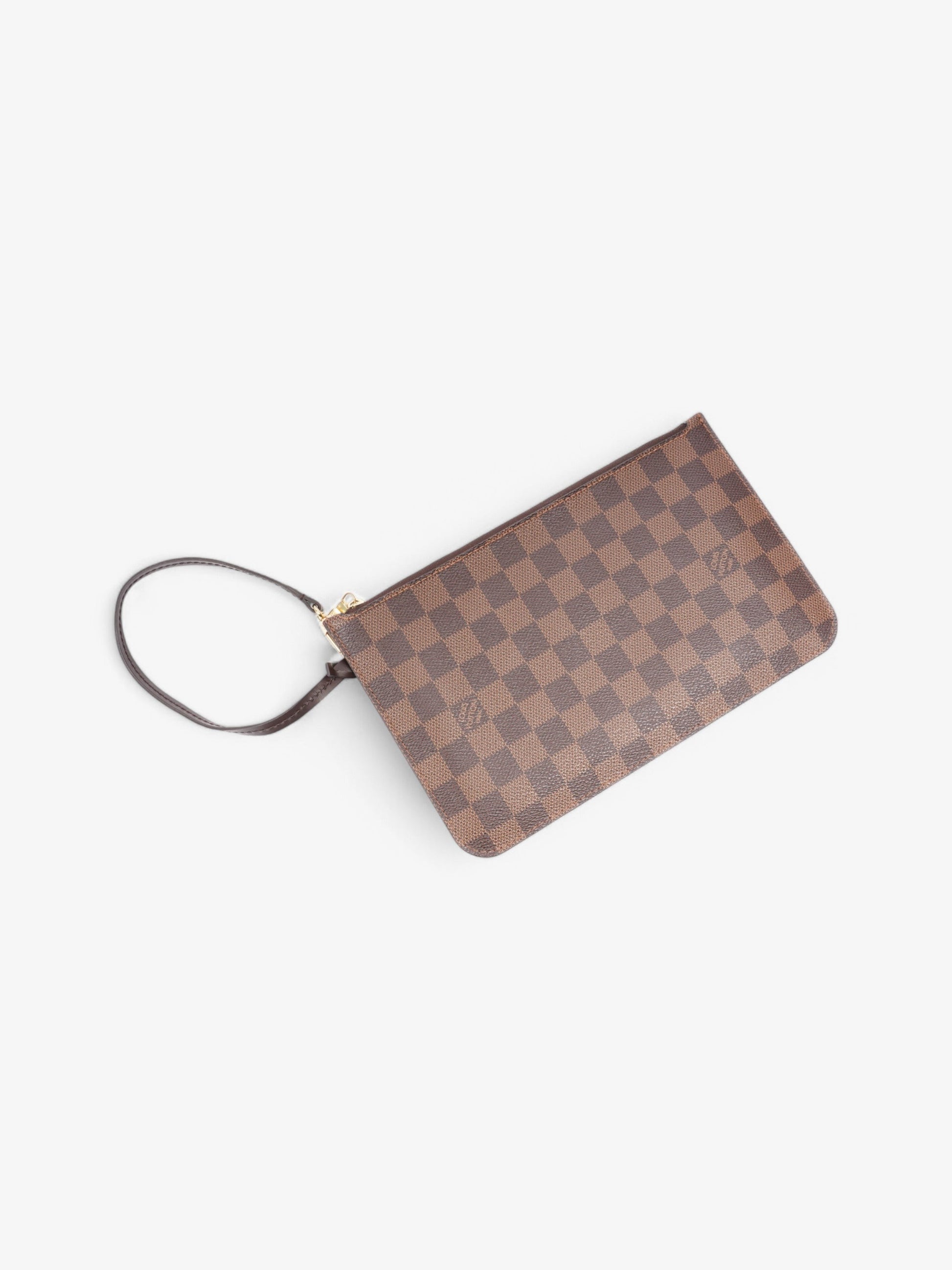 Louis Vuitton Neverfull Pochette Damier Ebene Coated Canvas