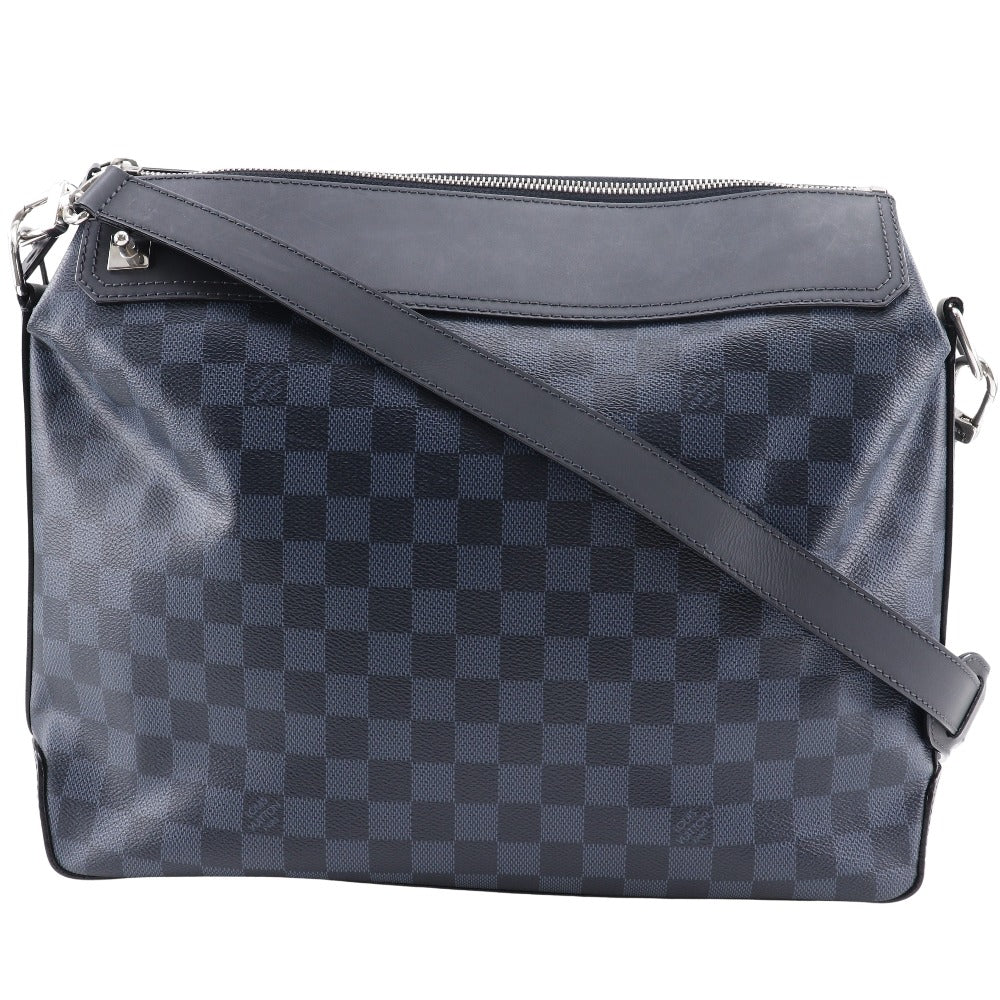 LOUIS VUITTON Shoulder Bag Damier Cobalt Black / navy Messenger Greenwich mens