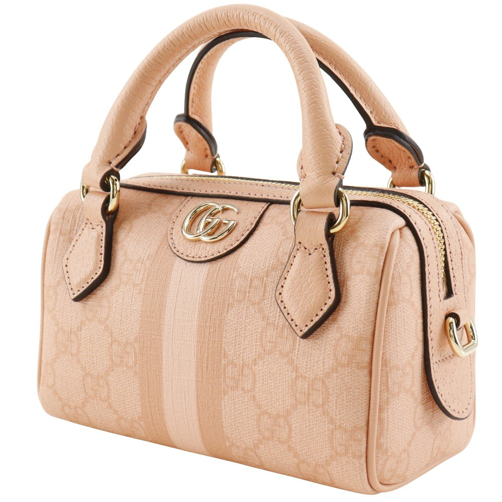 GUCCI Handbag 781490 6241 GG Supreme Canvas pink 2WAYShoulder Ophidia Super Mini Bag