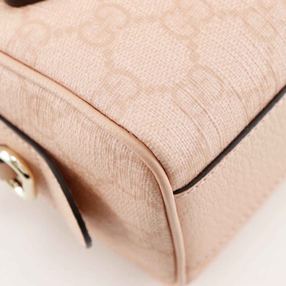 GUCCI Handbag 781490 6241 GG Supreme Canvas pink 2WAYShoulder Ophidia Super Mini Bag