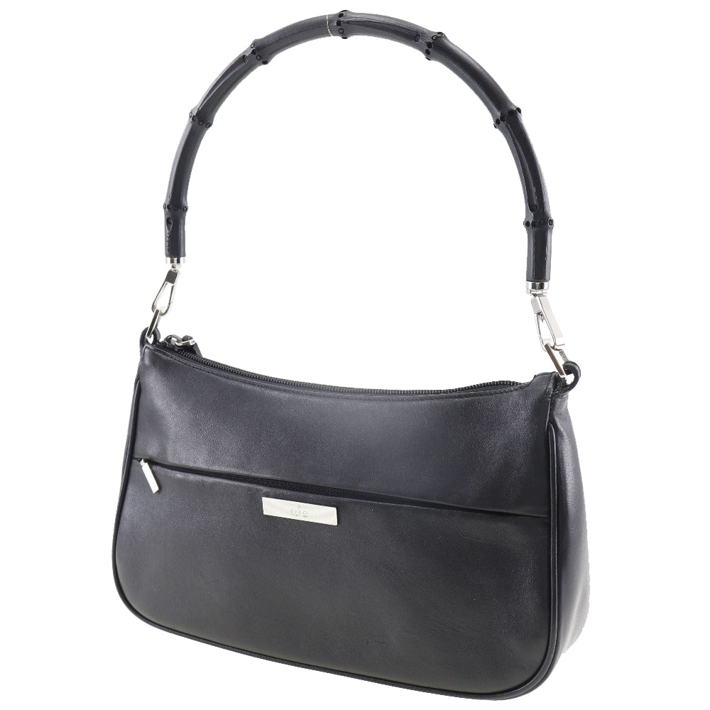 GUCCI Shoulder Bag 1.3865 Calfskin black Bamboo Women
