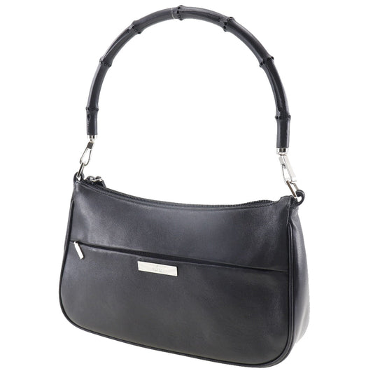 GUCCI Shoulder Bag 1.3865 Calfskin black Bamboo Women