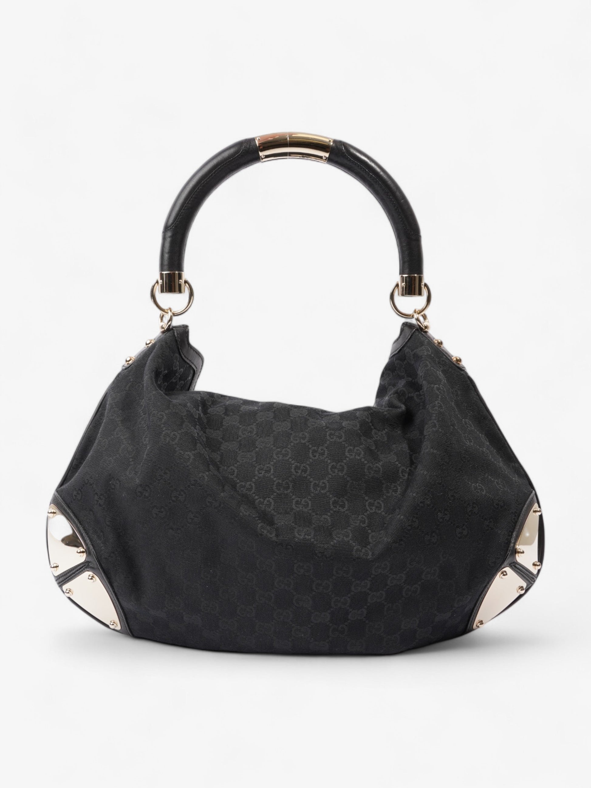 Gucci Indy Hobo Black Canvas