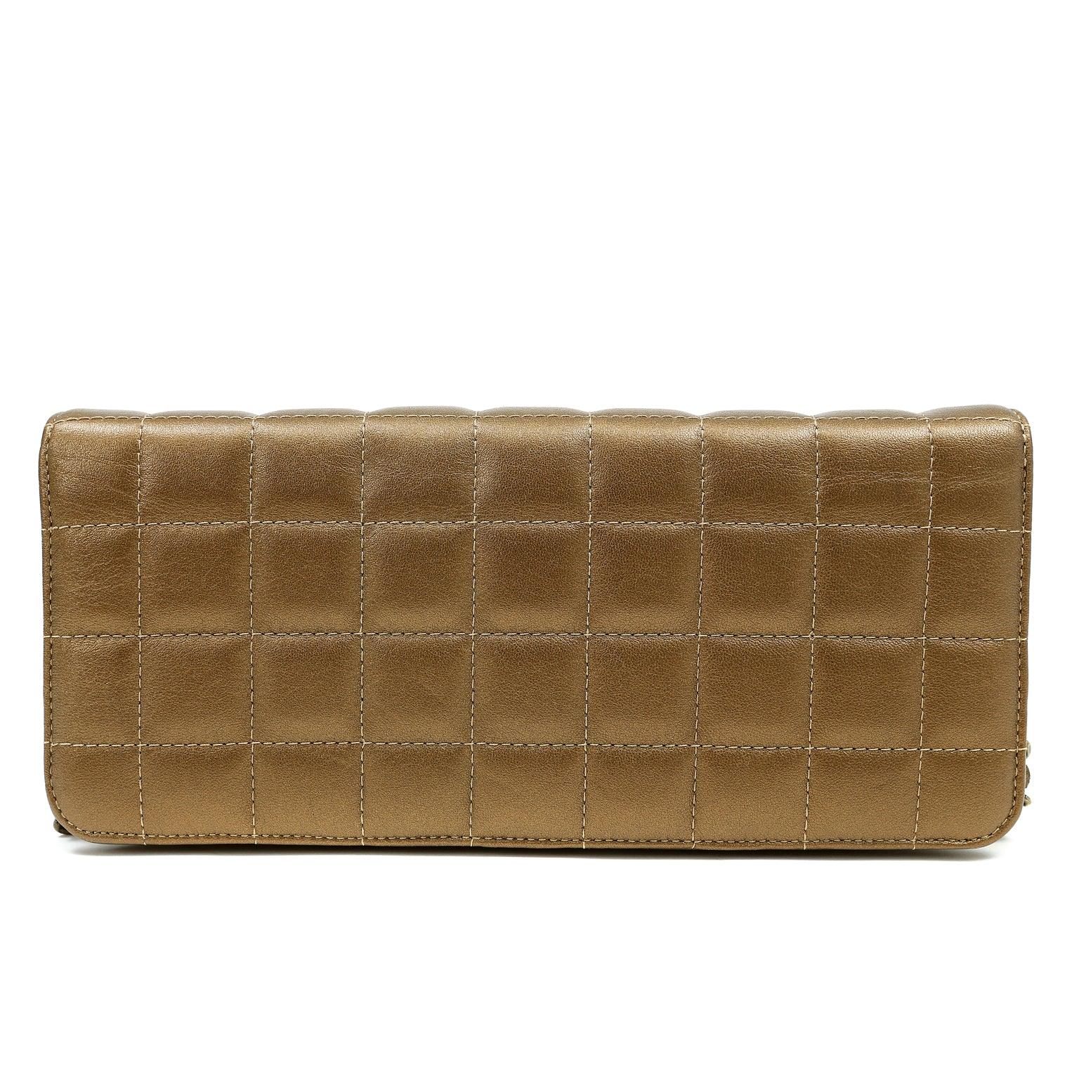 Chanel Byzance Bronze Leather Jeweled Evening Bag