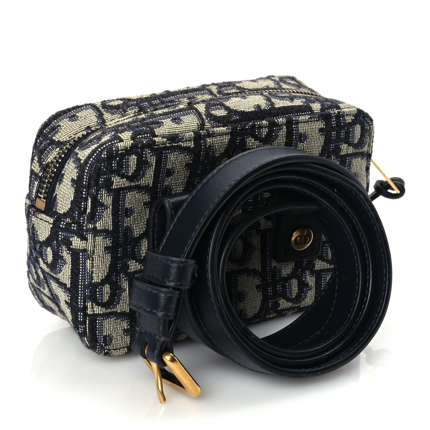 Christian Dior Oblique Belt Pouch Blue