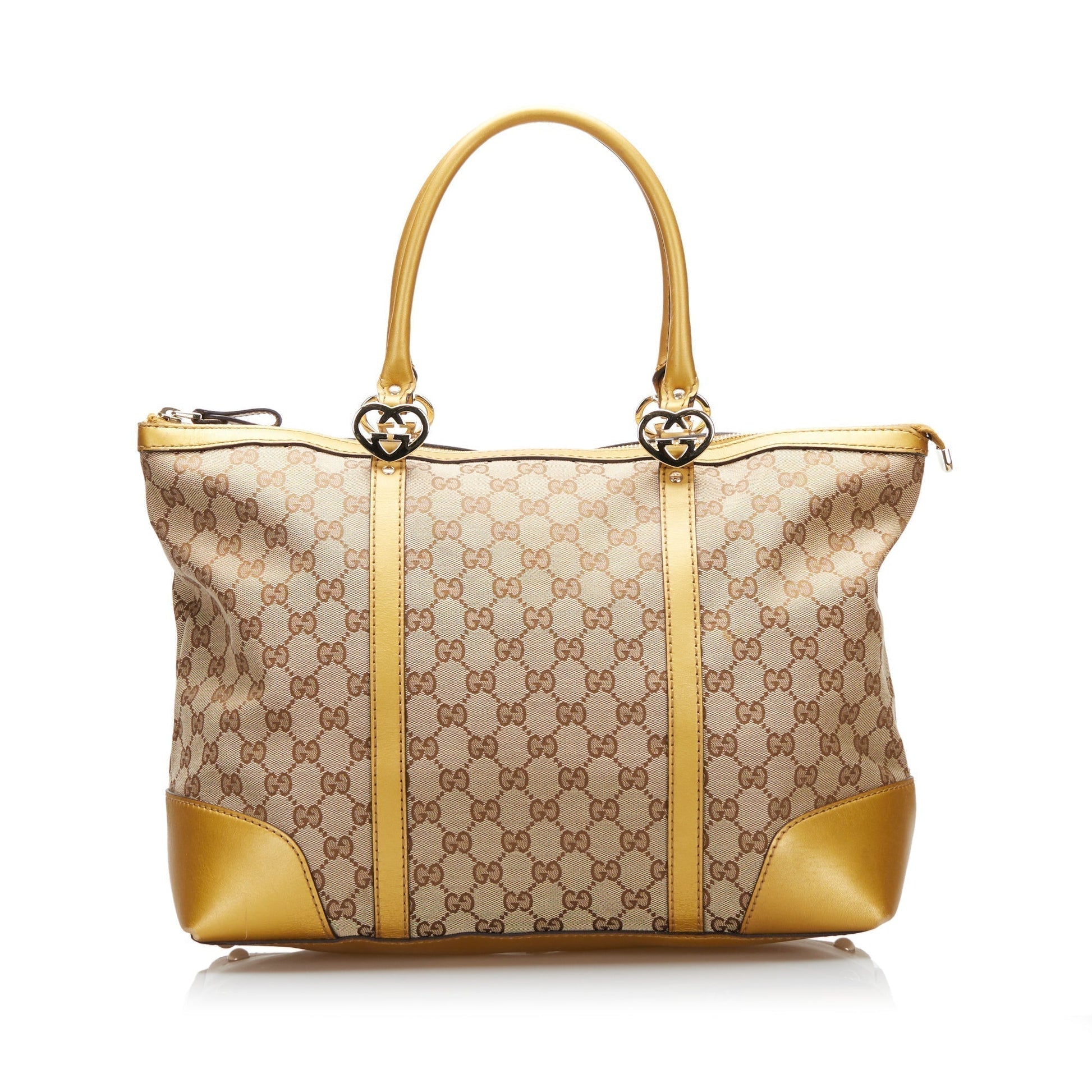 Gucci Leather Canvas Tote Style 35